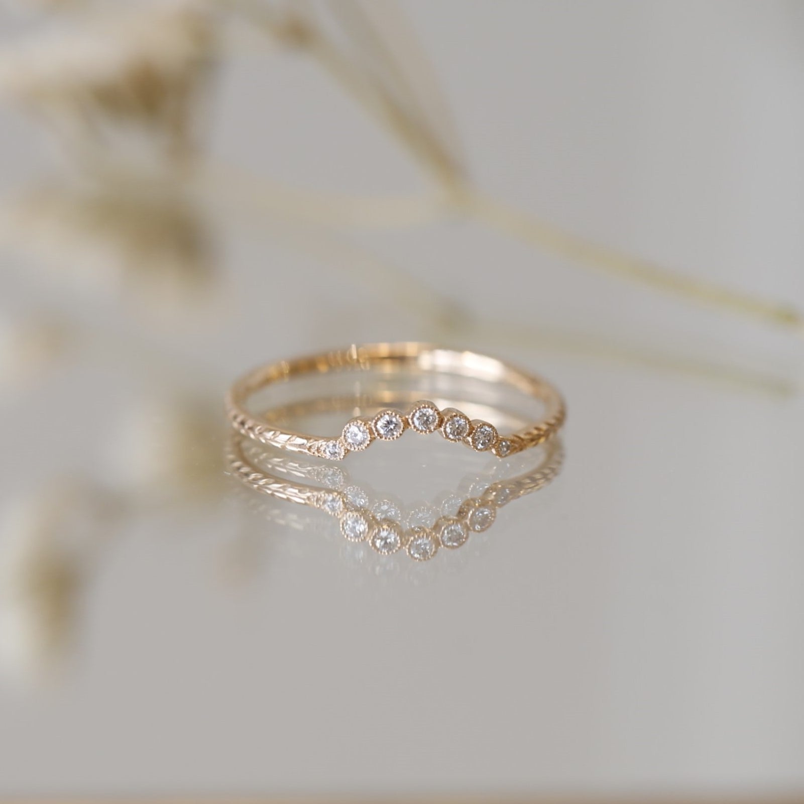 wedding band Cybèle Clair de Lune