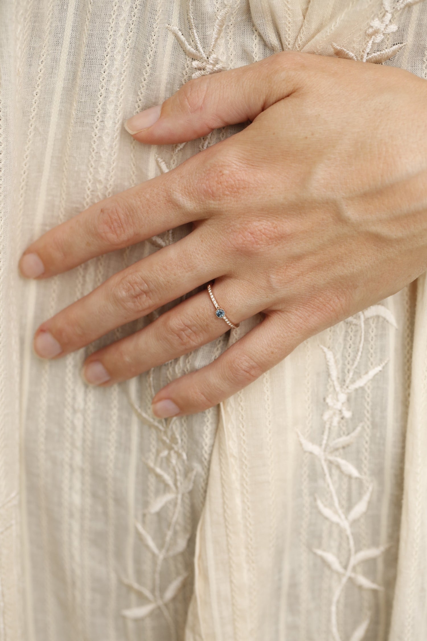 Juliette S Sapphire Mermaid Brilliant Ring