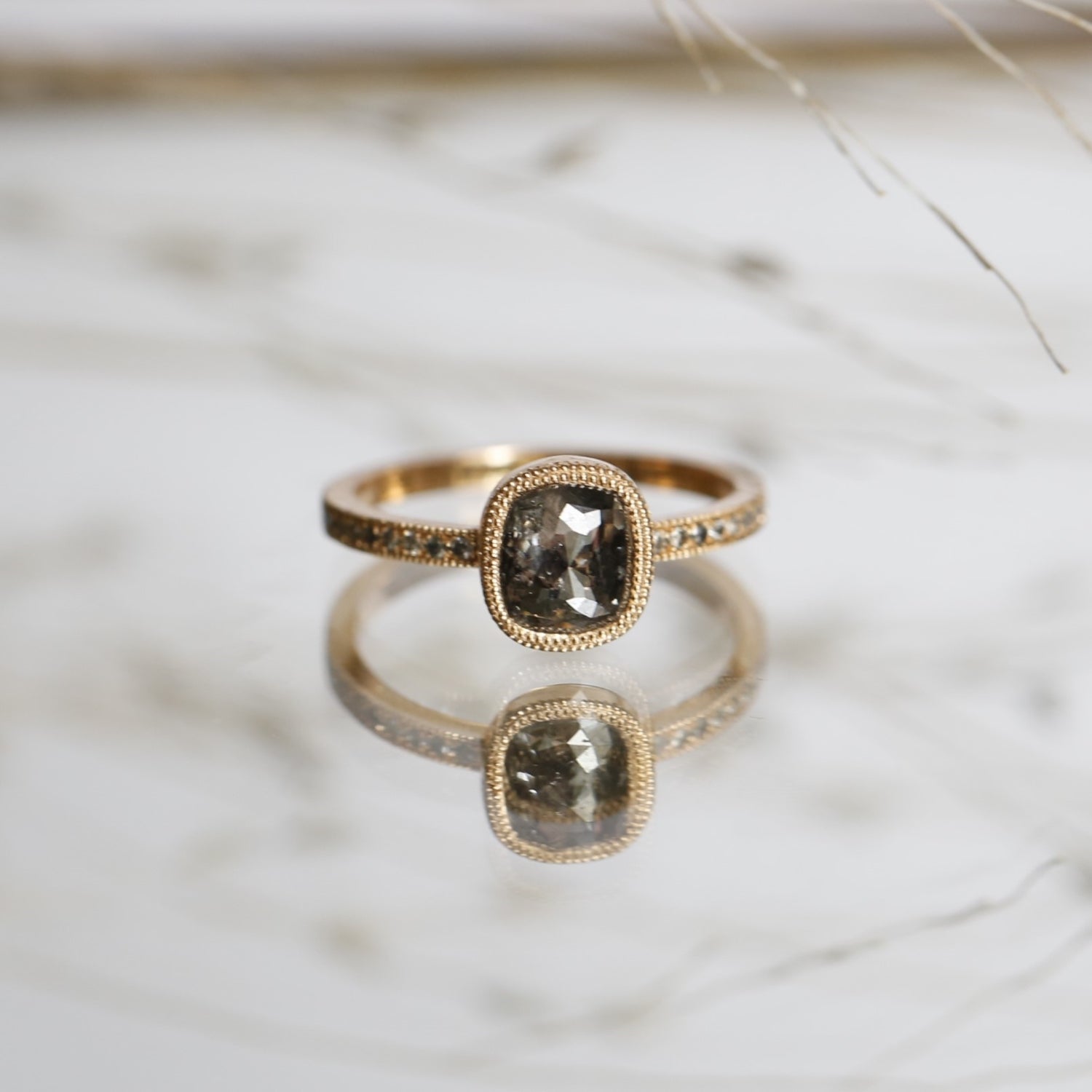 Pièce Unique Juliette Coussin rectangle Salt & Pepper