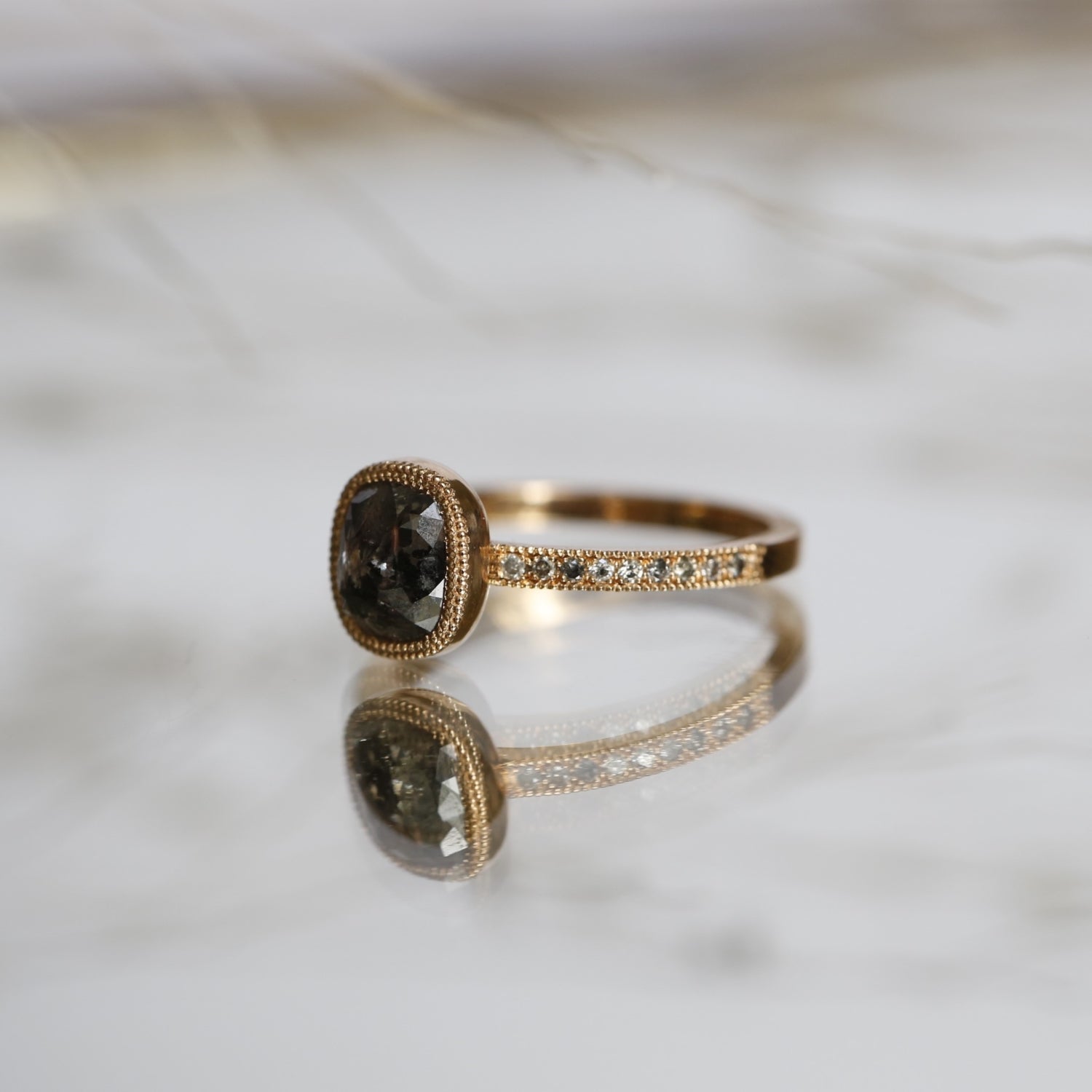 Pièce Unique Juliette Coussin rectangle Salt & Pepper