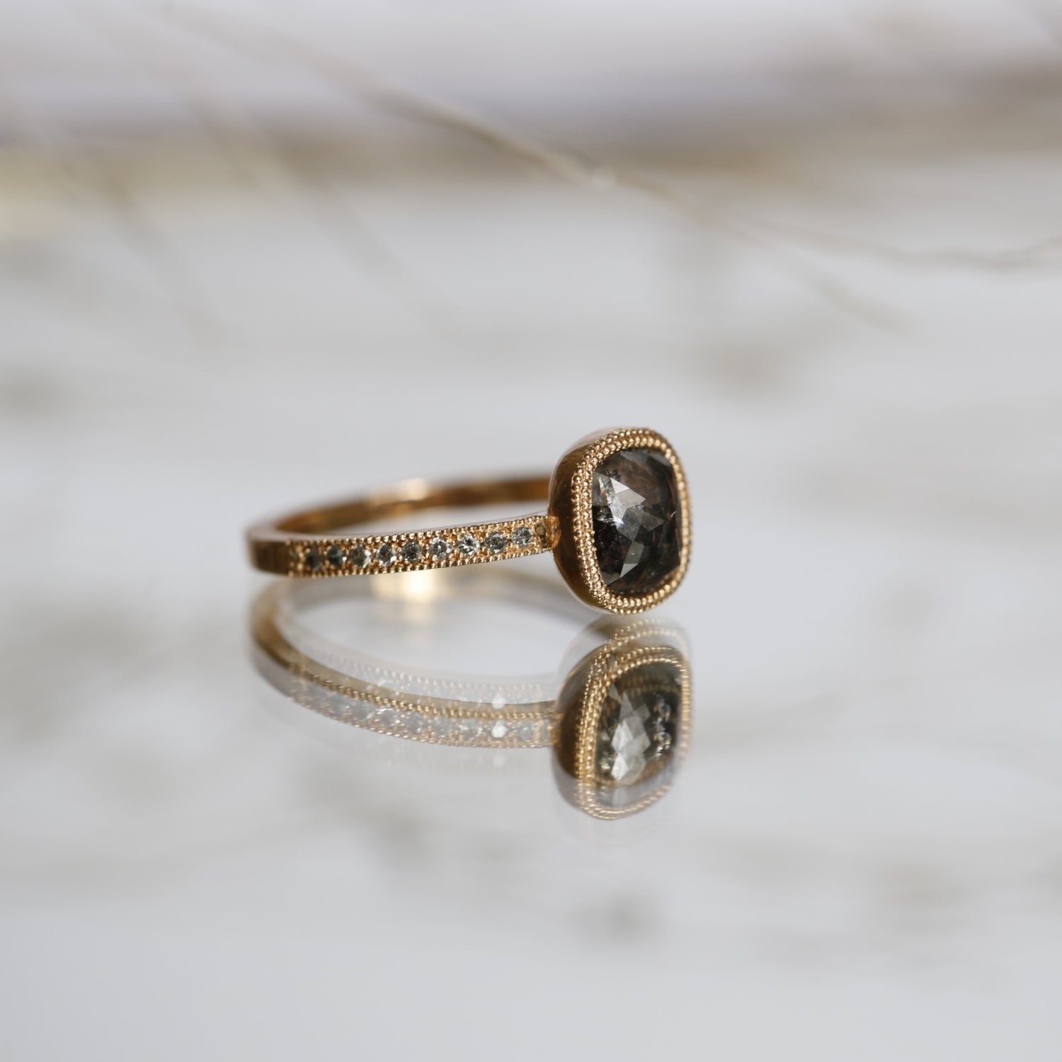 Pièce Unique Juliette Coussin rectangle Salt & Pepper