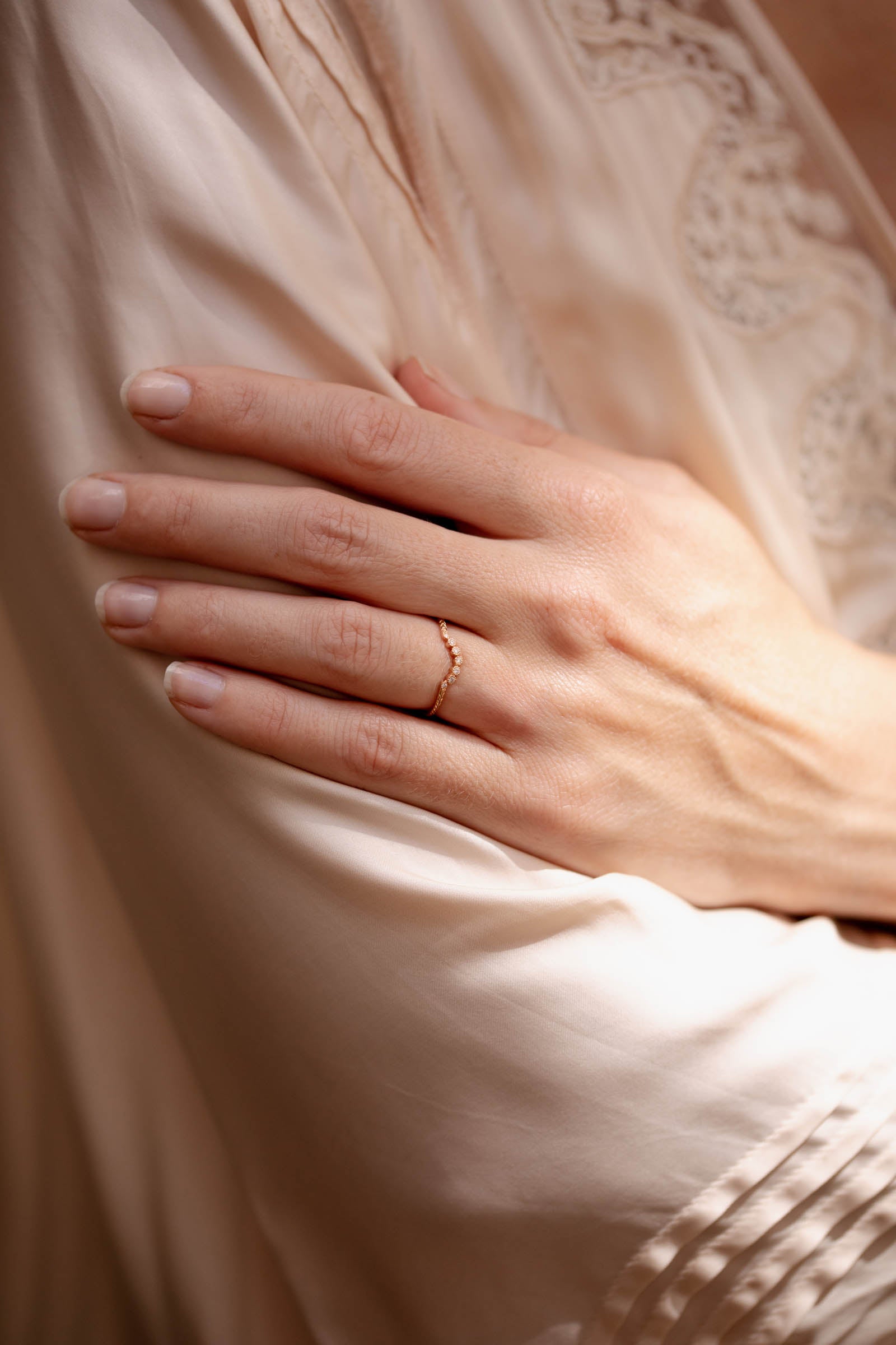 wedding band Cybèle Clair de Lune