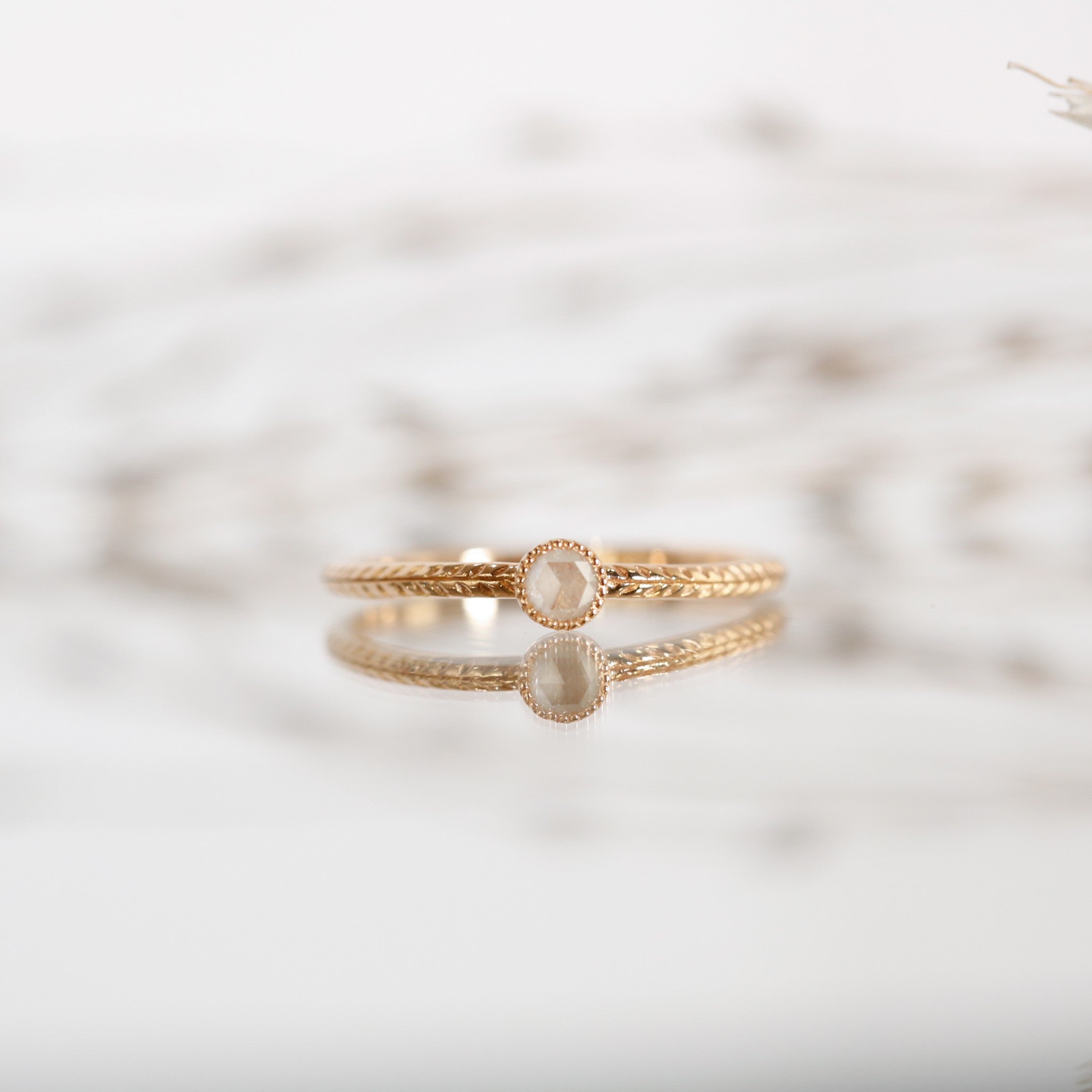 Ring Cybèle S diamond Icy rosecut
