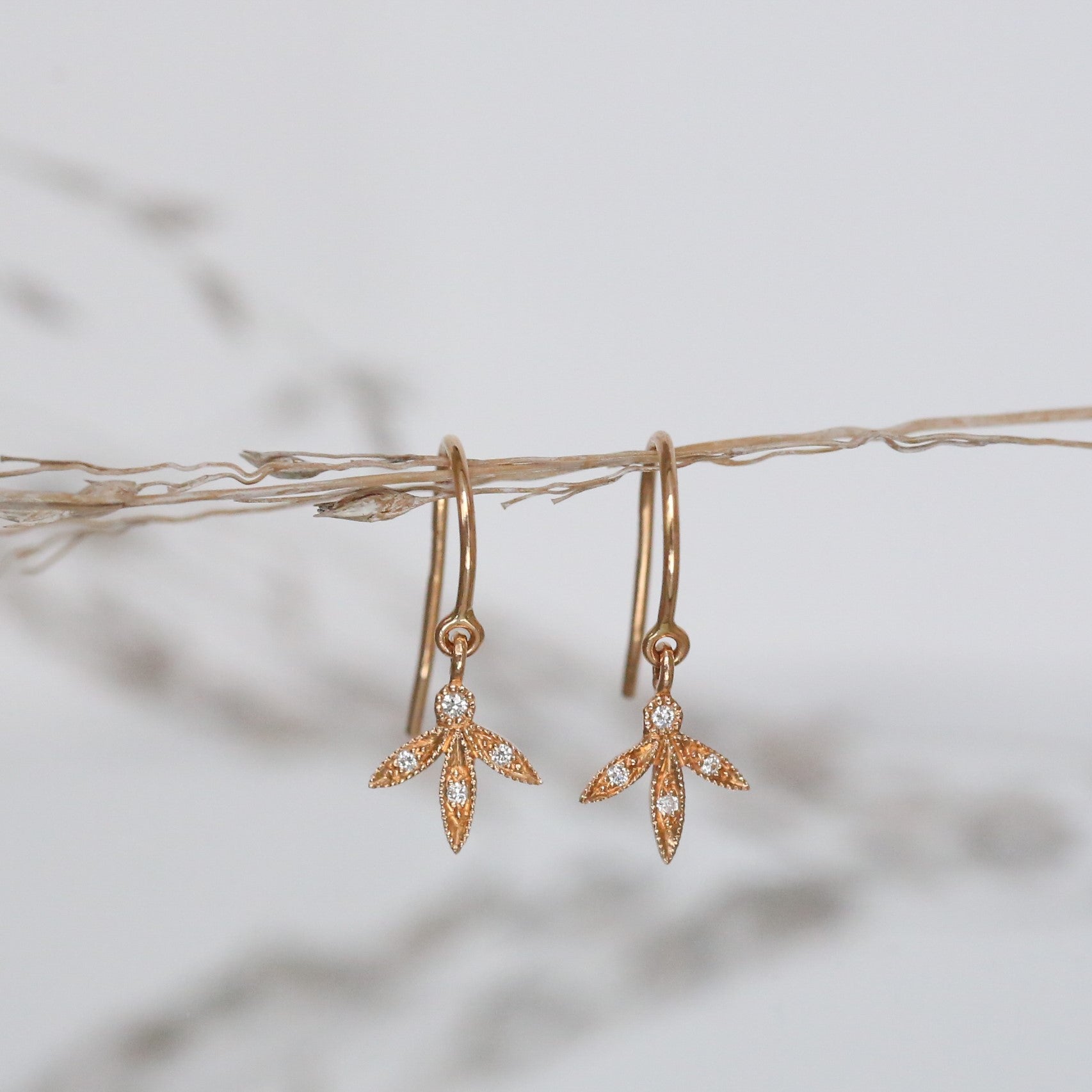 Pendant earrings Allegria Feuilles