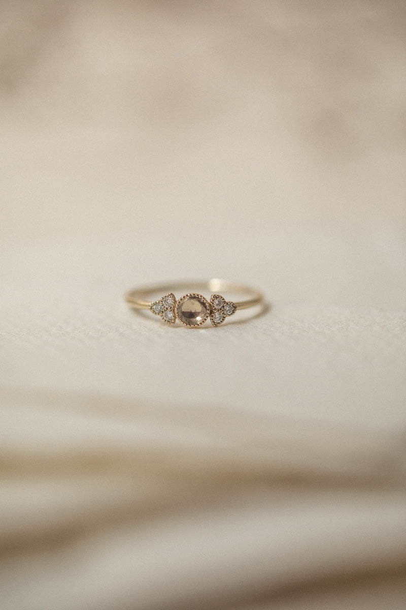 Flora M White Sapphire Ring - Archives