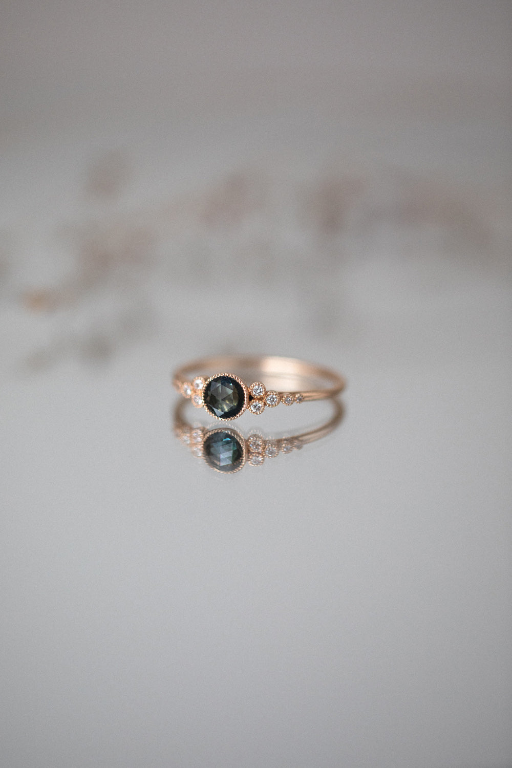 Ring Iris L Sapphire mermaid