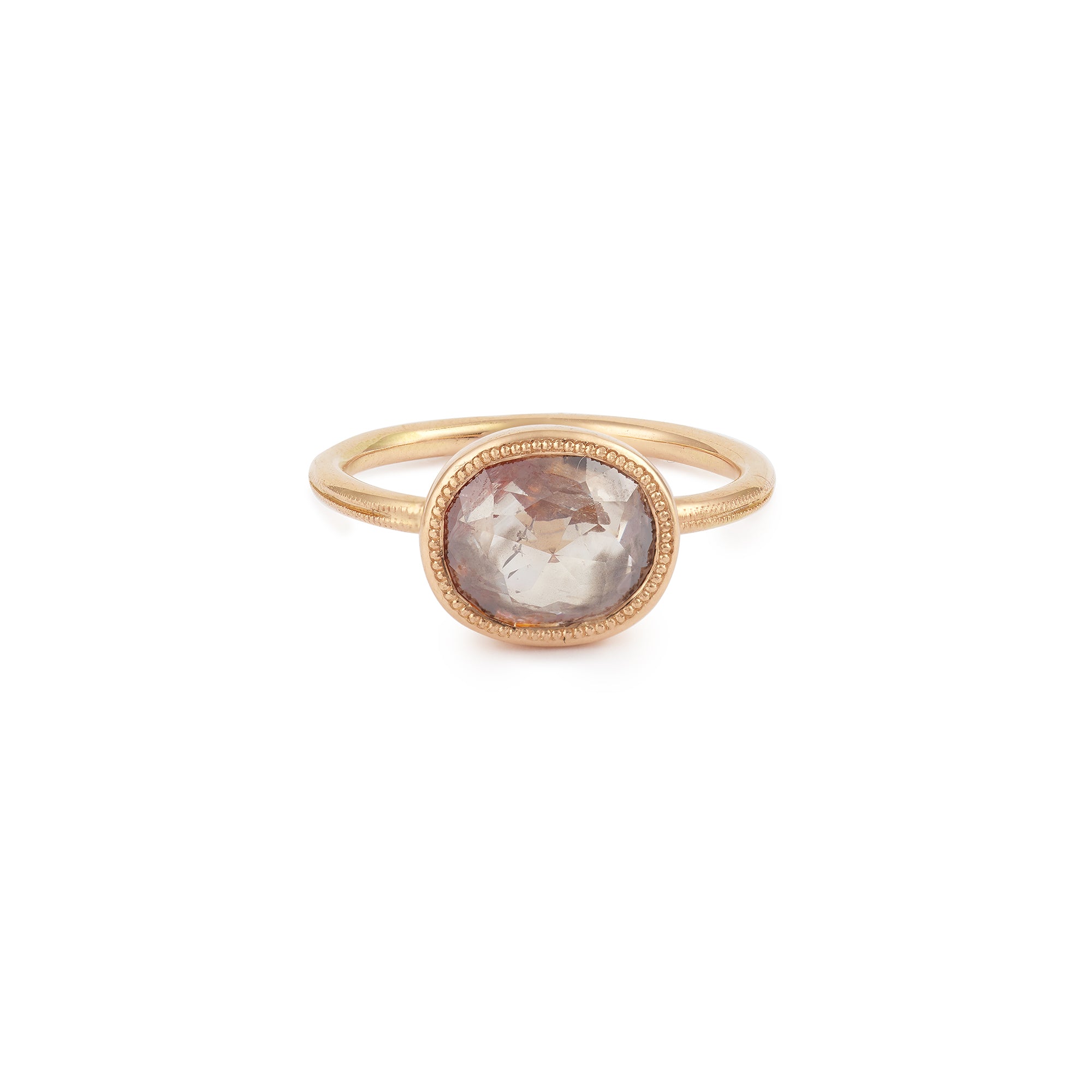 Designer engagement ring: One-of-a-kind piece in gold with diamond by Myrtille Beck