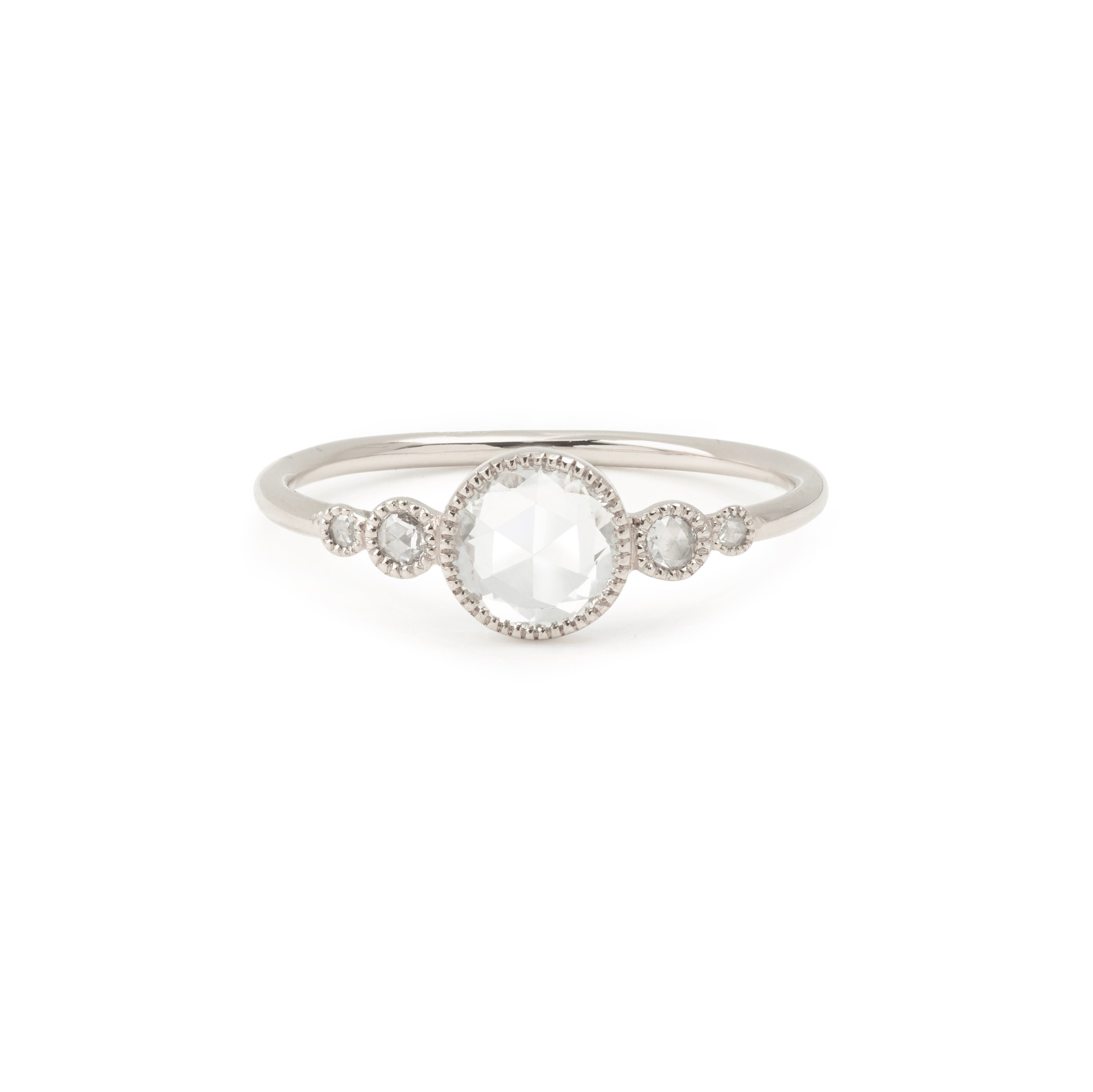Ring Coco White Sapphire Rosecut