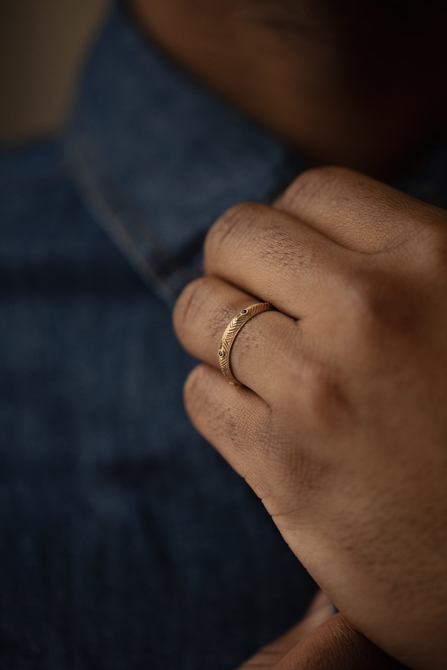 wedding band Marcus Black Diamonds