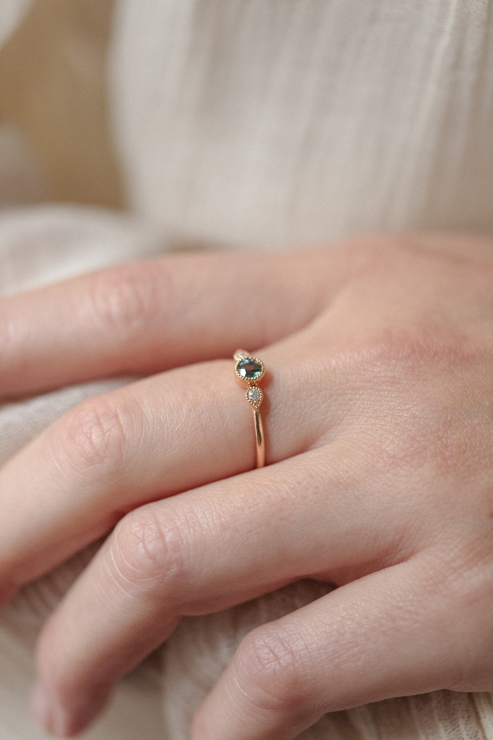 Céleste Love Ring Céleste Sapphire Mermaid Brilliant