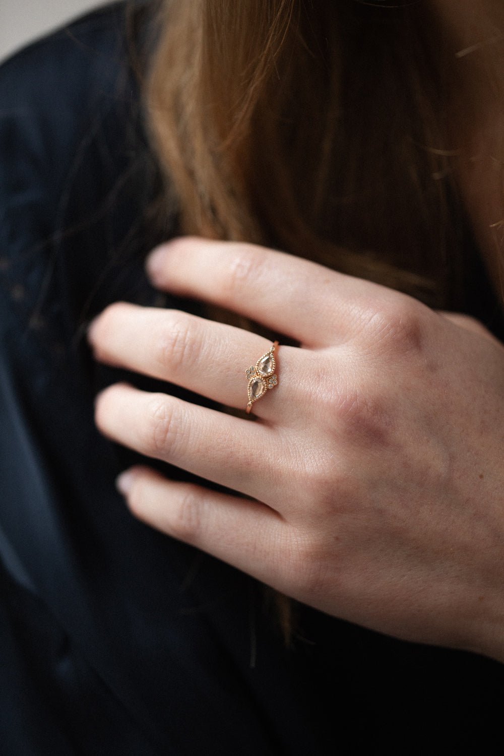 White Sapphires and Diamonds Soul Sisters Ring