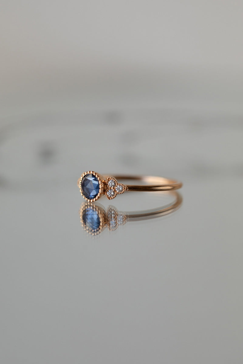 Ring Flora L Blue Sapphire