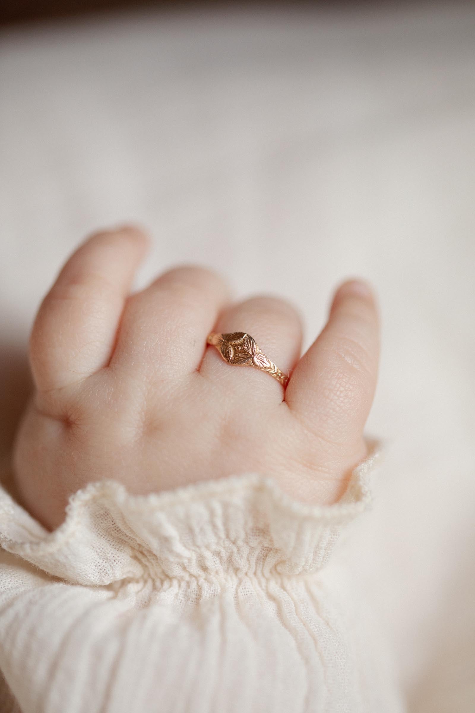 Hydrangea Baby Chevalière