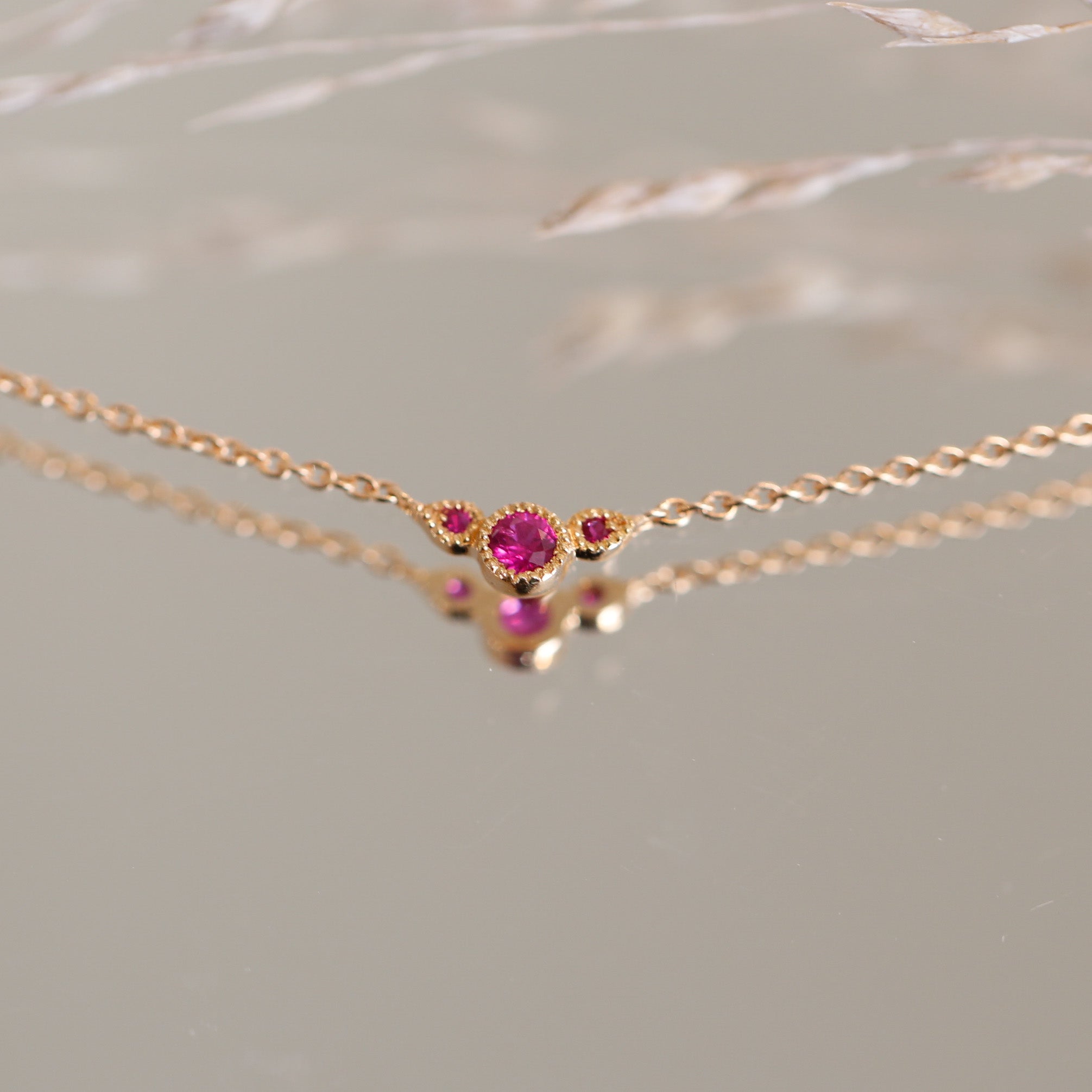 Necklace Amour CélesteXS Ruby