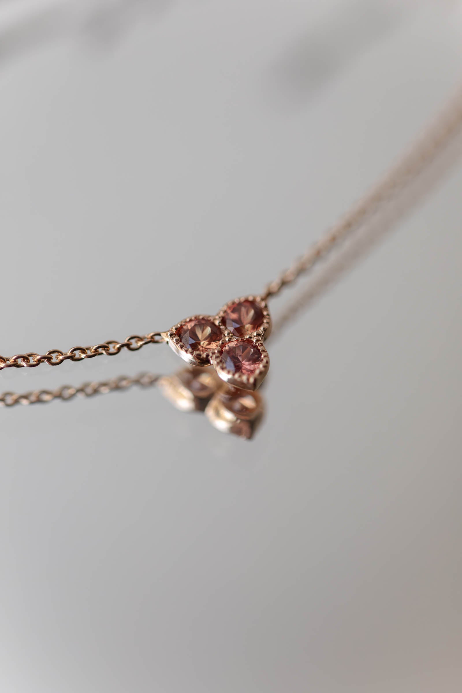Pièce Unique Necklace Flora Saphirs Umba Orangés
