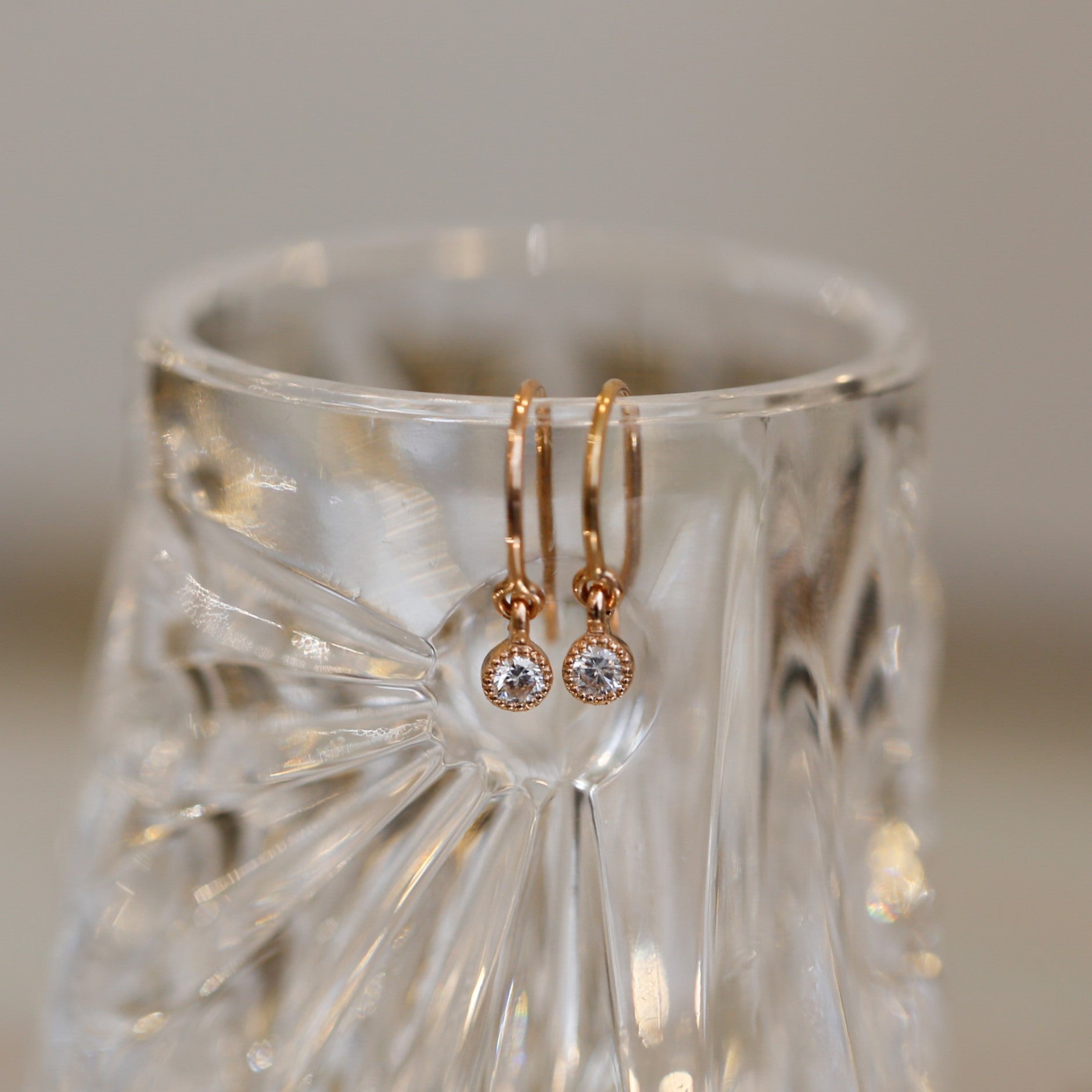 Pendant earrings Love M Diamonds Salt & Pepper