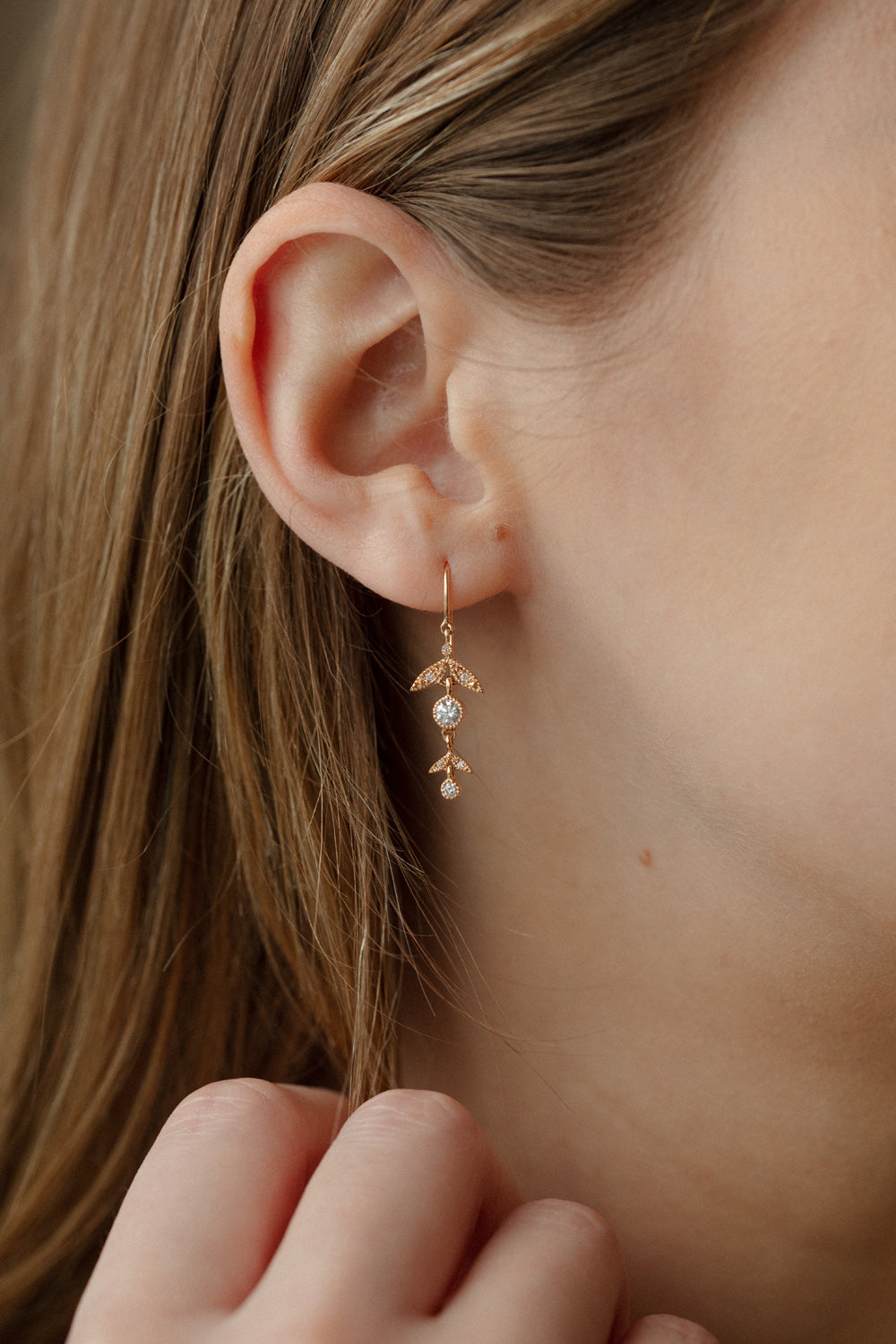 Pendant earrings Feuillage Mid-Long M