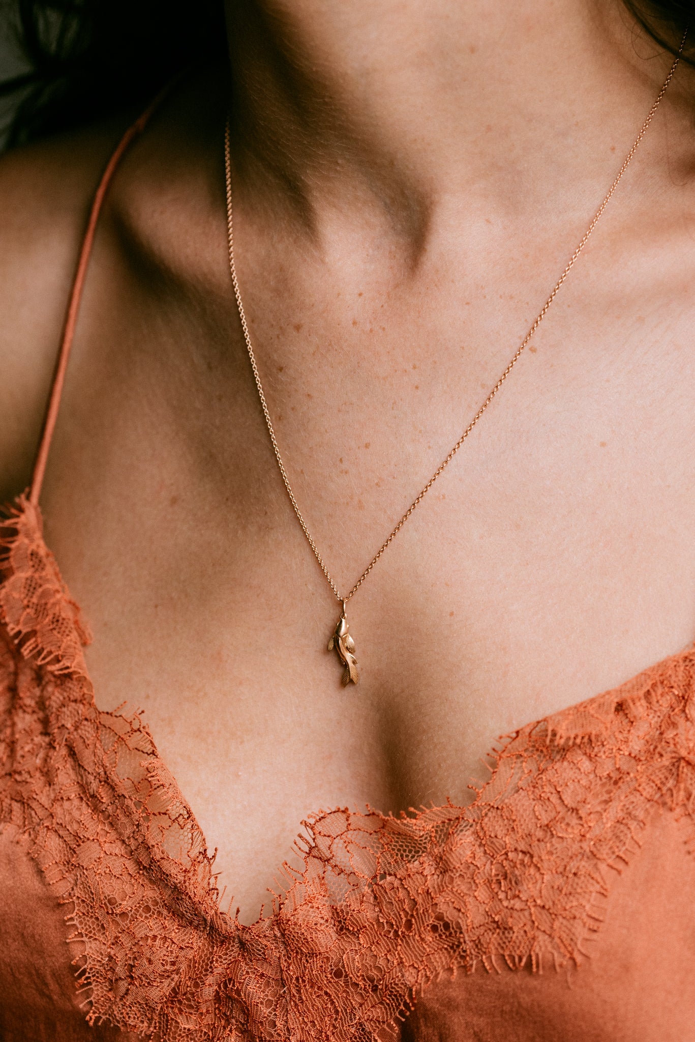 Golden Carp Charm