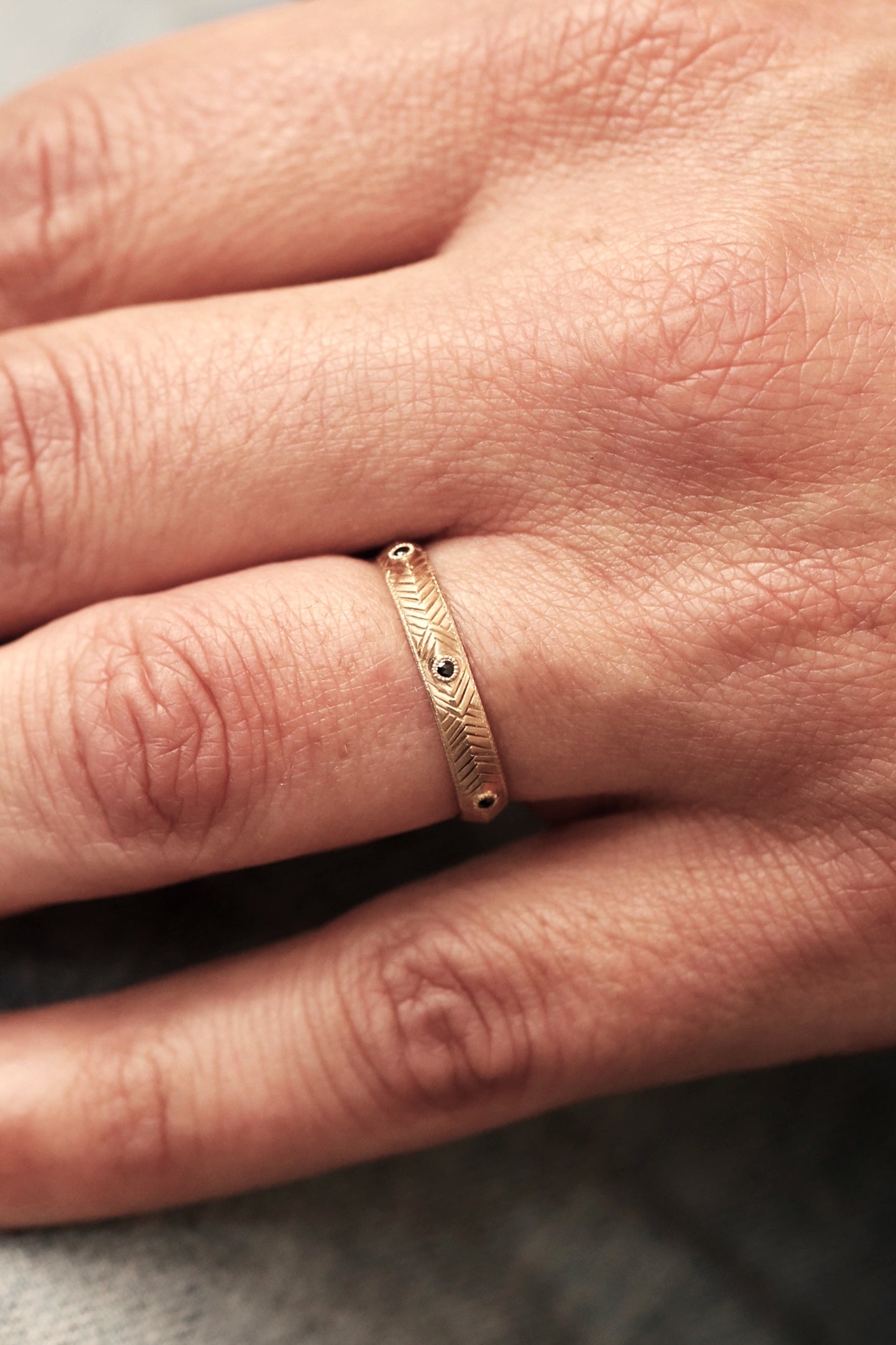 wedding band Marcus Black Diamonds