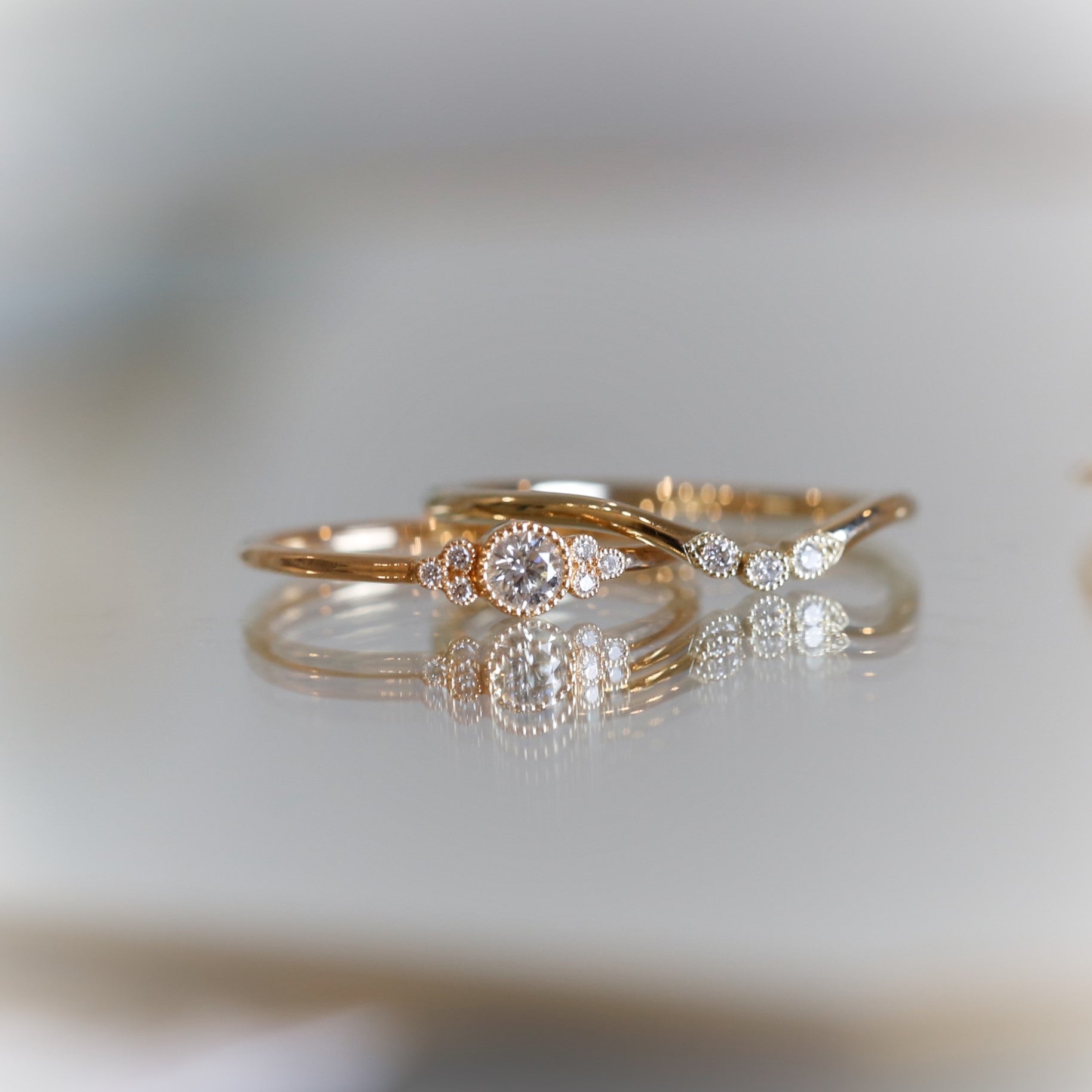 Ring Flora S Brilliant diamonds
