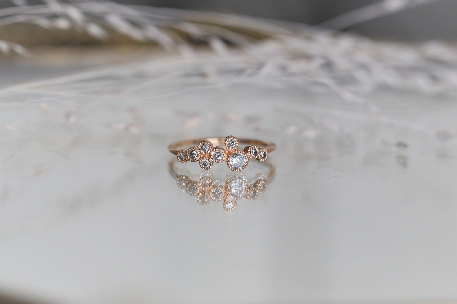 Cassiopeia Ring Salt & Pepper Diamonds