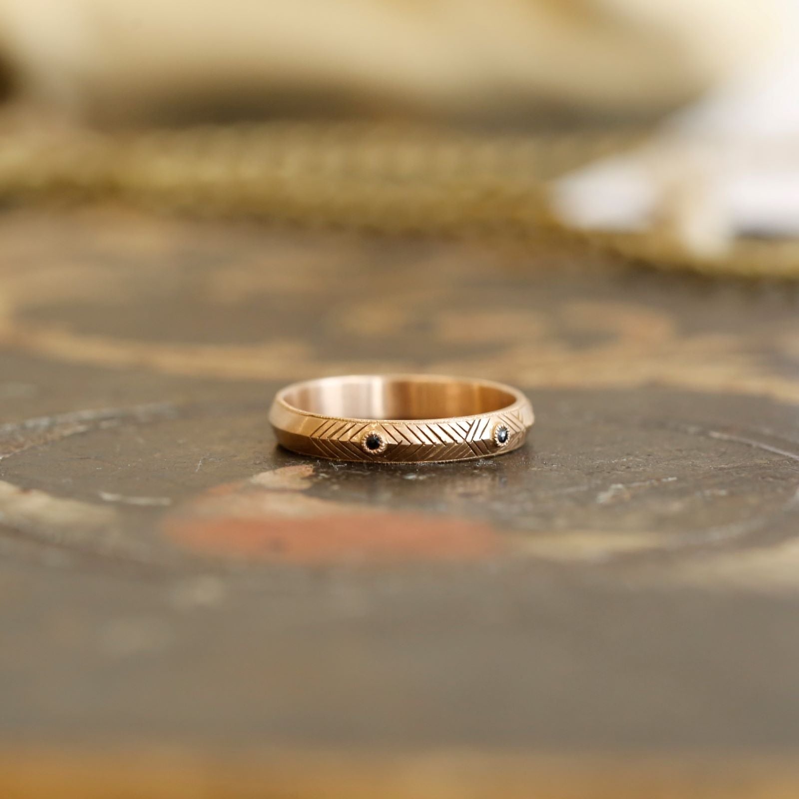 wedding band Marcus Black Diamonds