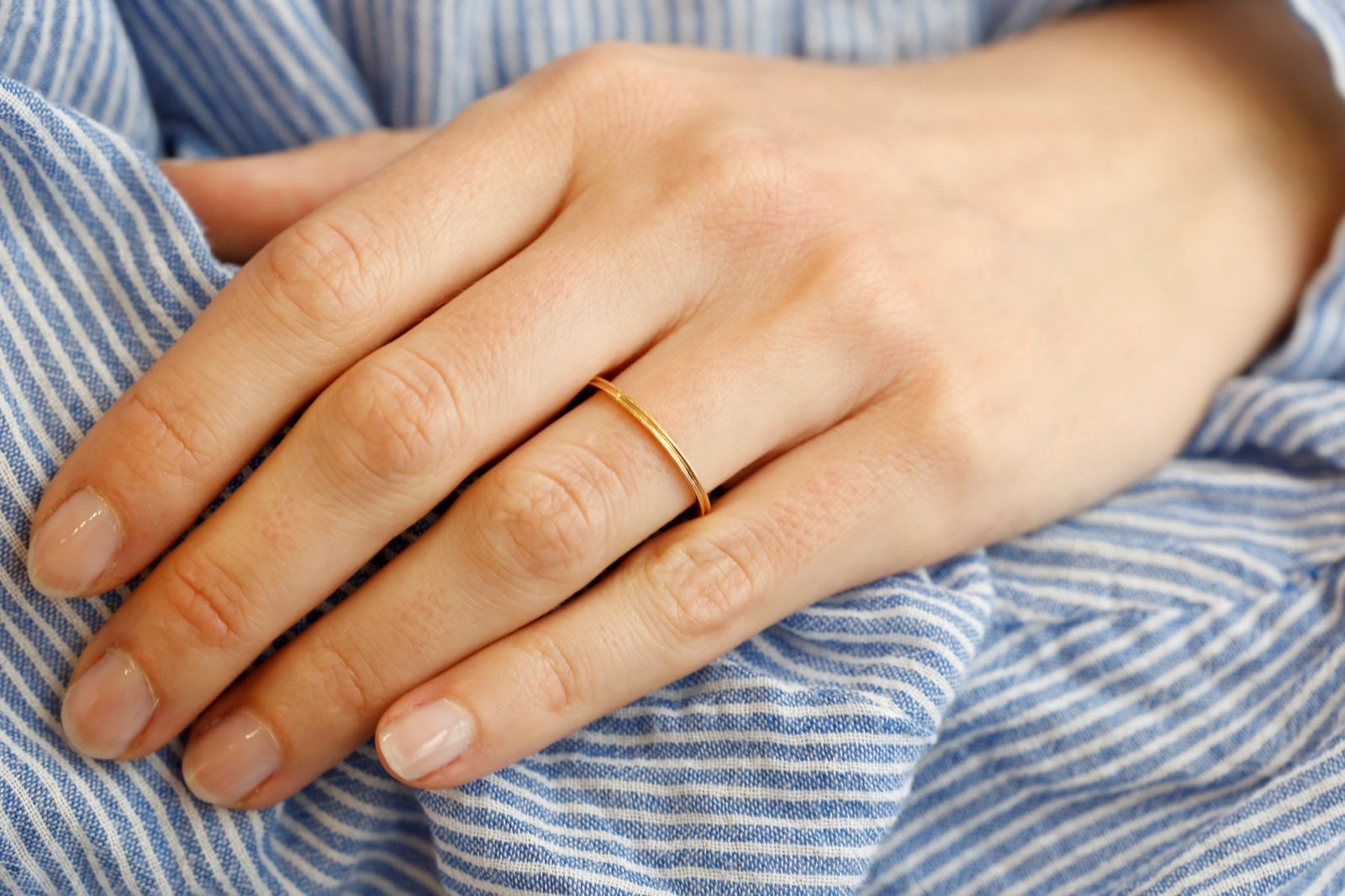 wedding band Double Milgrain Square 1,5 mm