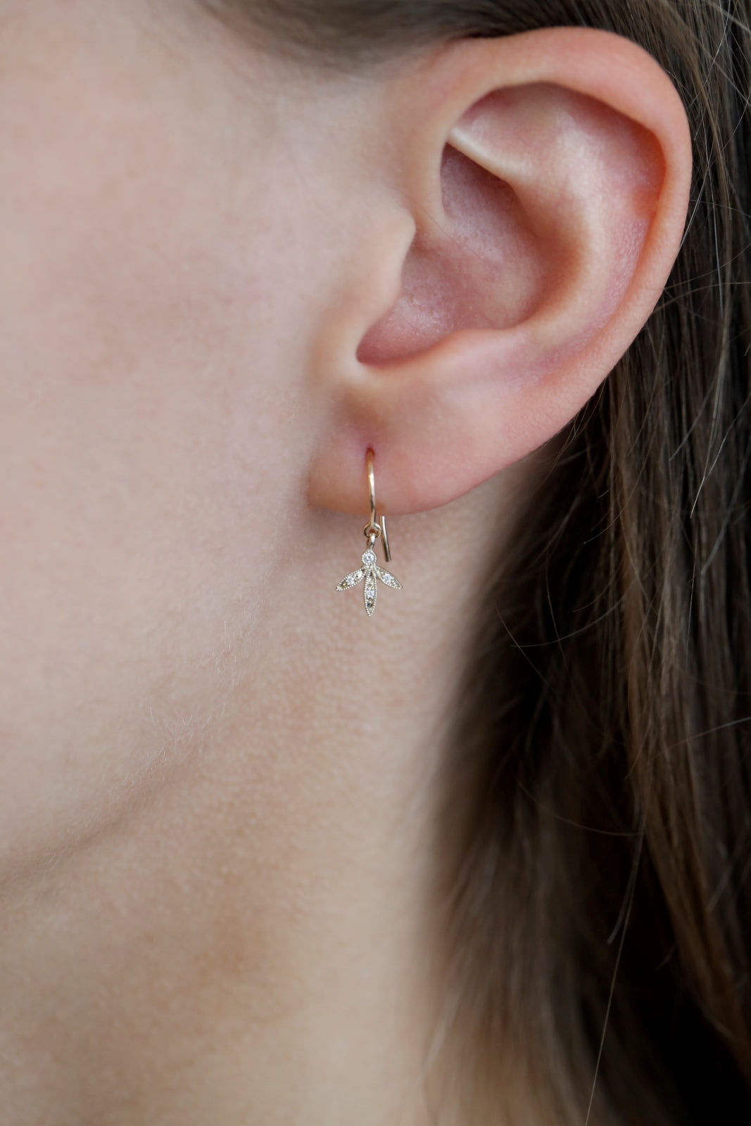 Pendant earrings Allegria Feuilles