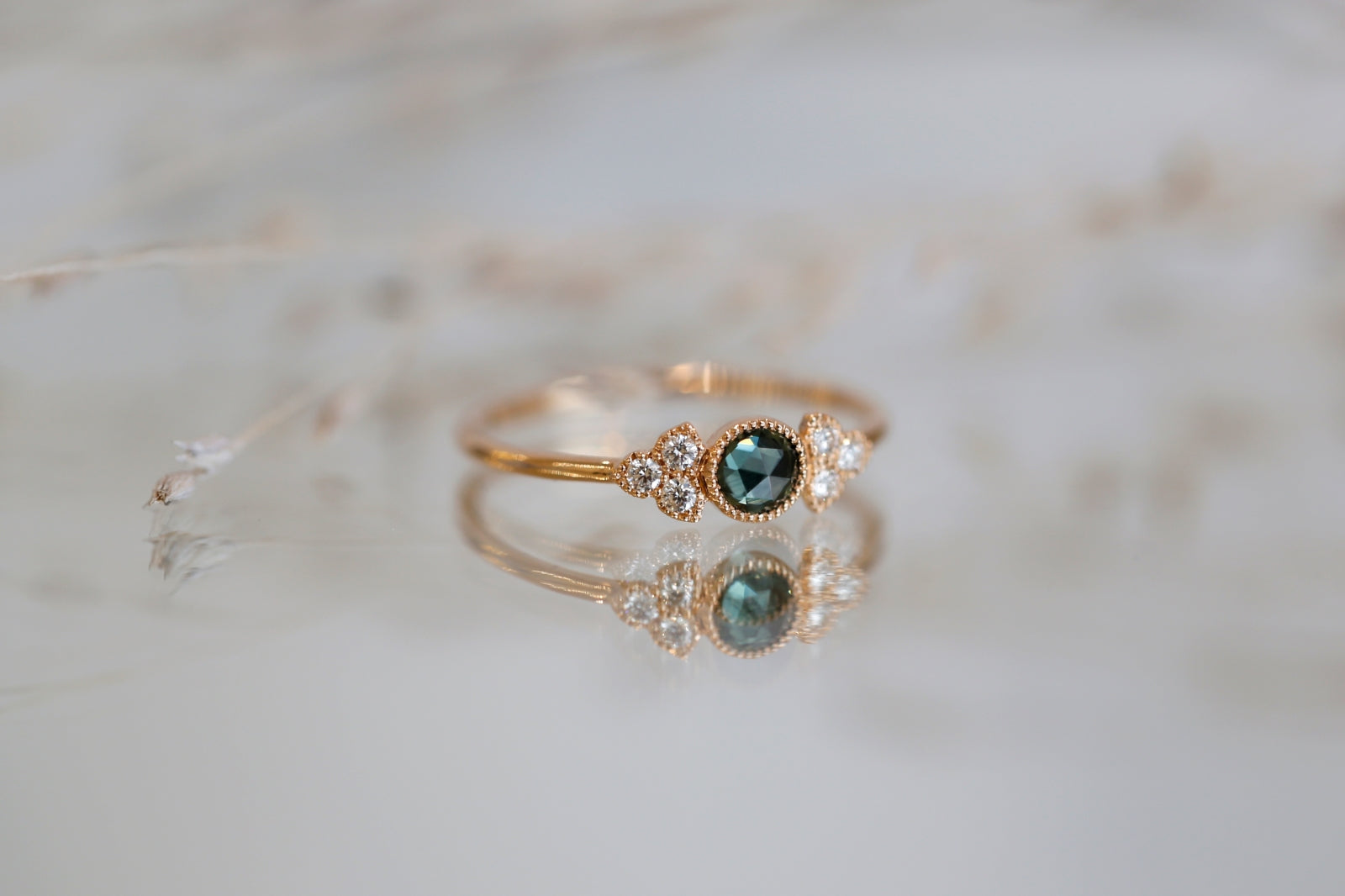 Ring Flora M Sapphire mermaid