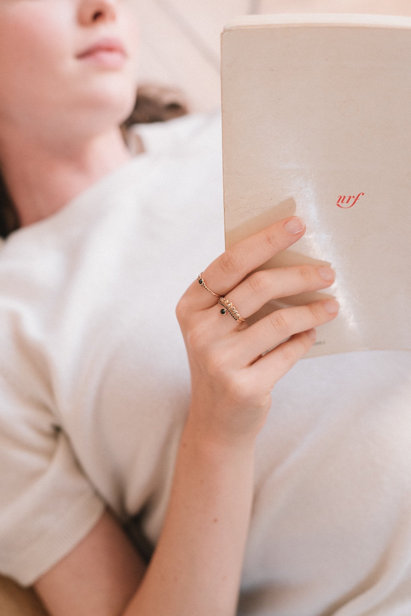 Grand diadem rose goldand white diamonds ring - Myrtille BeckParis