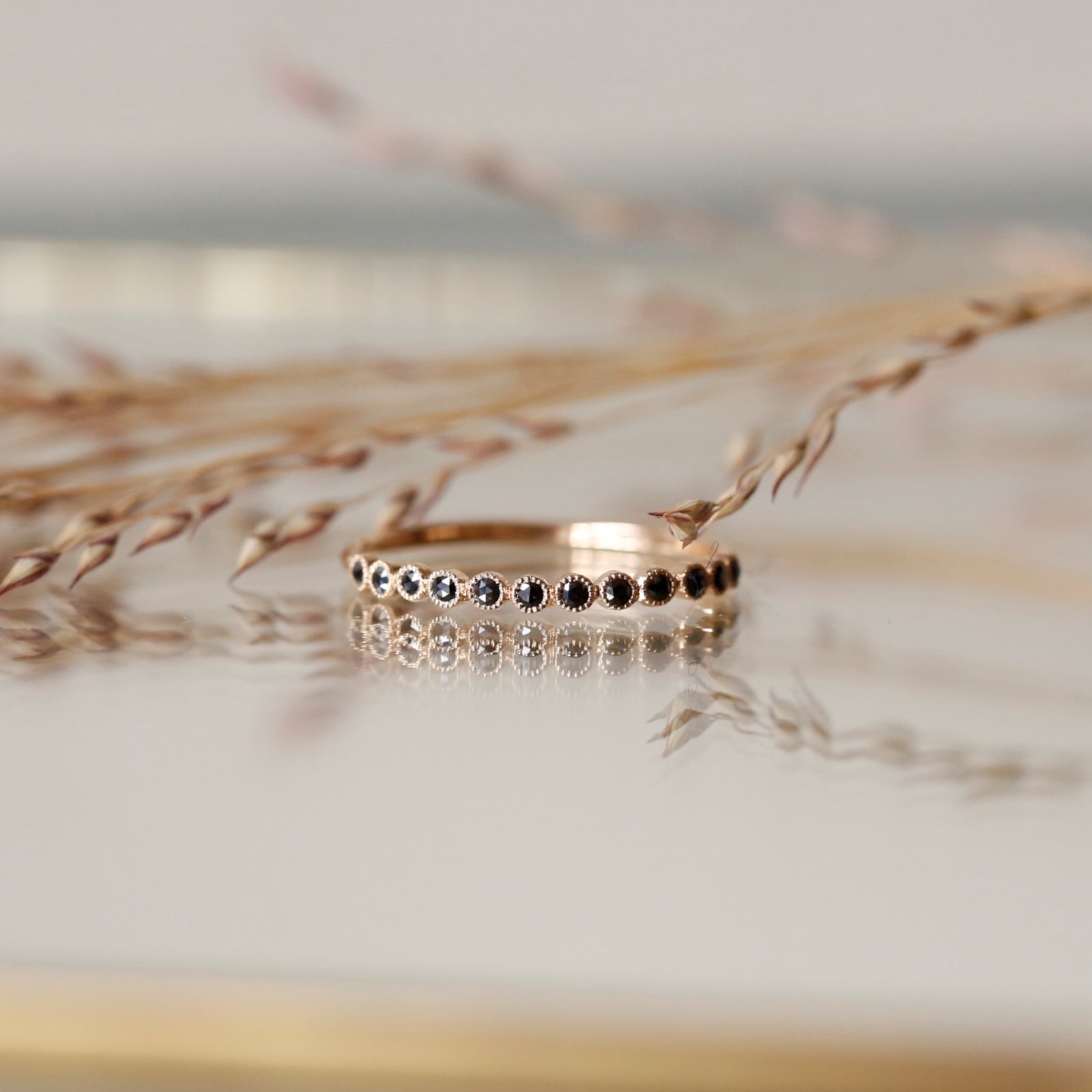wedding band Céleste Black Diamonds