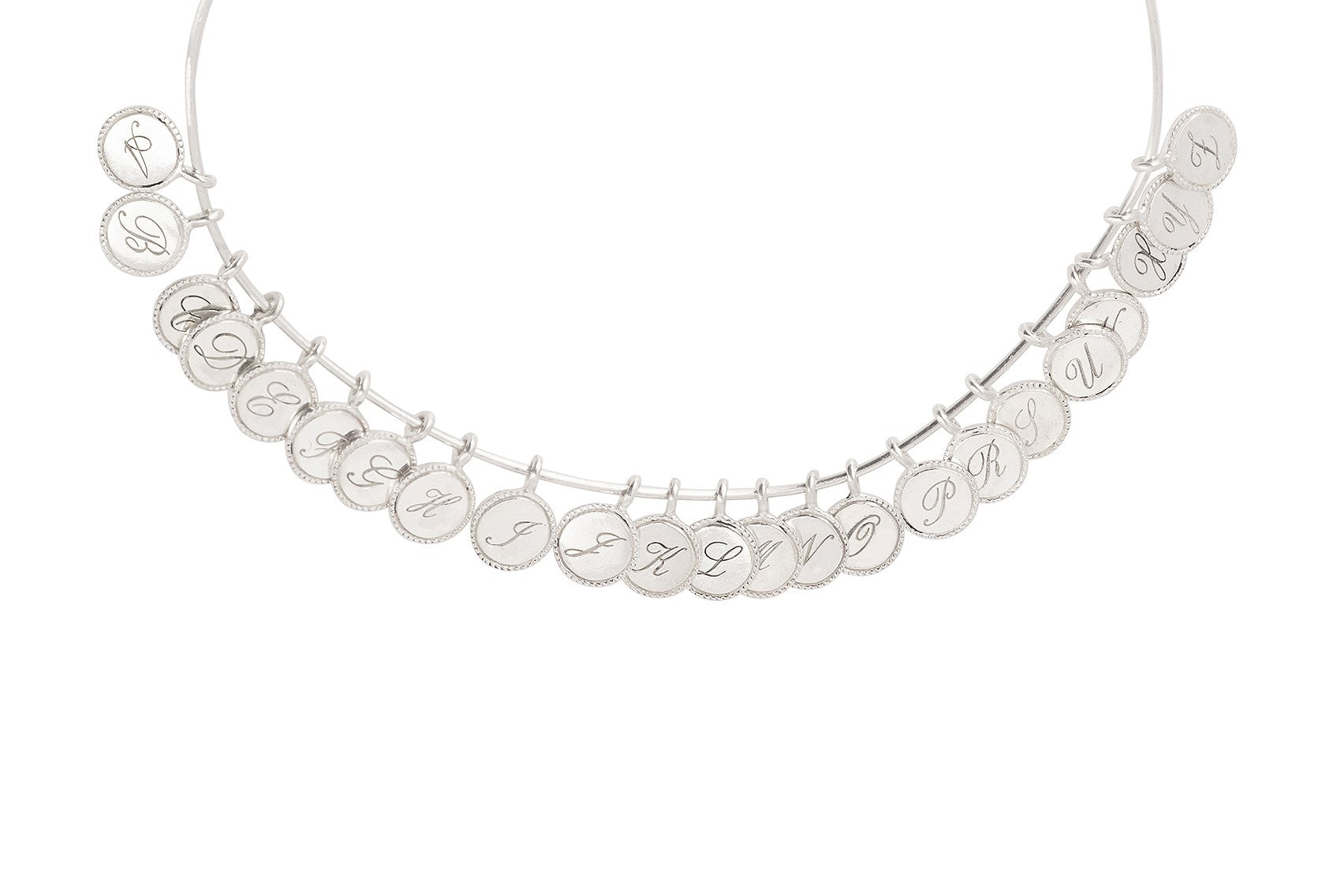 Milgrain Mini Medal Necklace Double