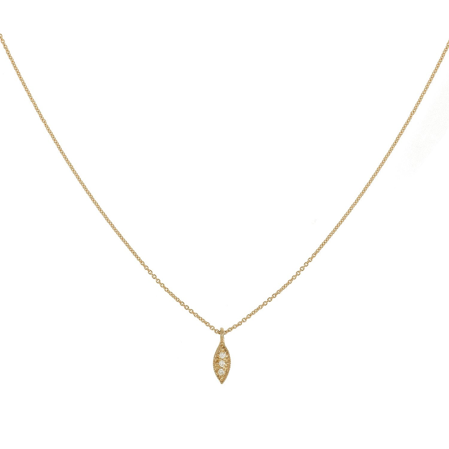 Necklace Allegria Goutte, Myrtille Beck, designer necklace, vintage necklace, gold and diamonds necklace