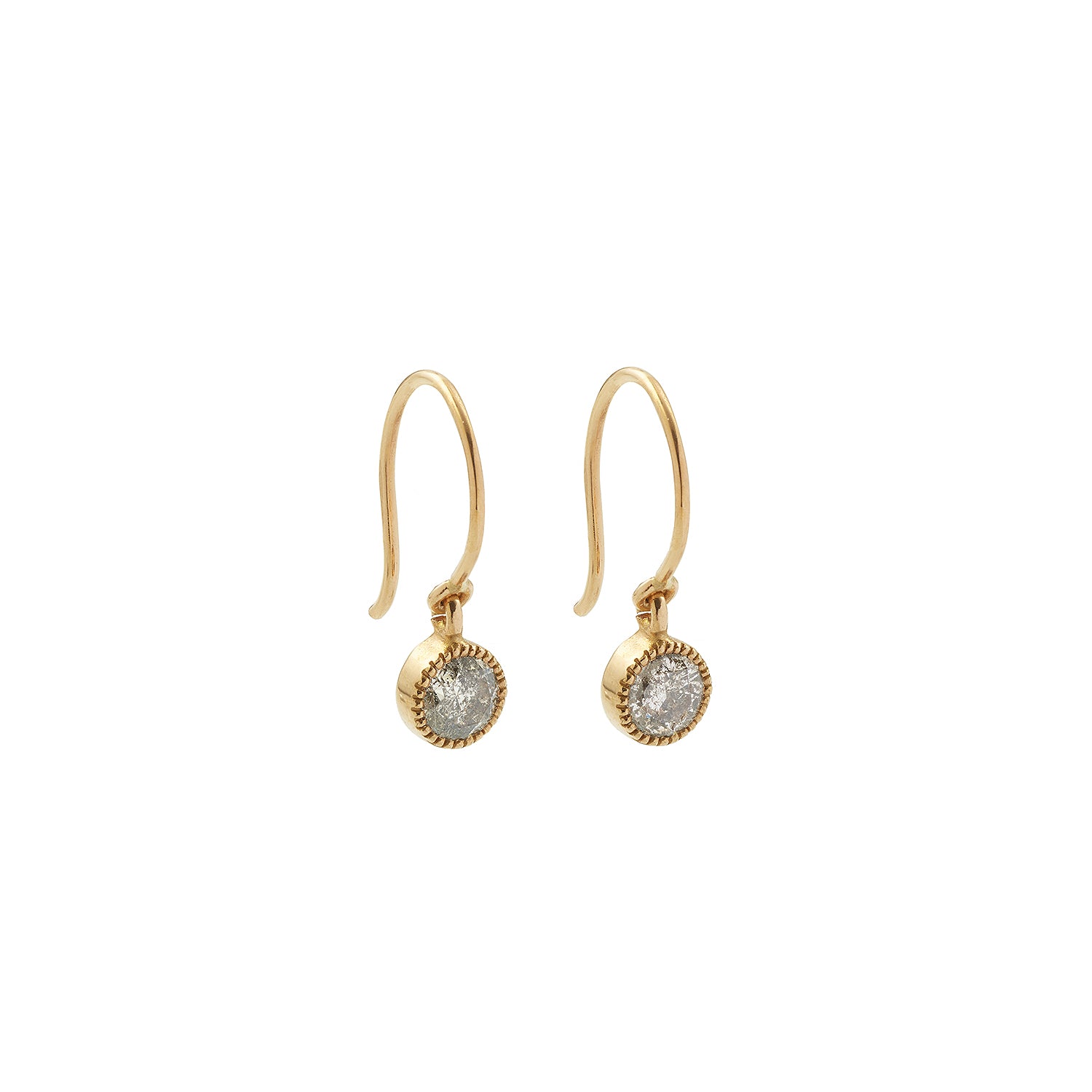 Pendant earrings Love L Diamonds Salt & Pepper