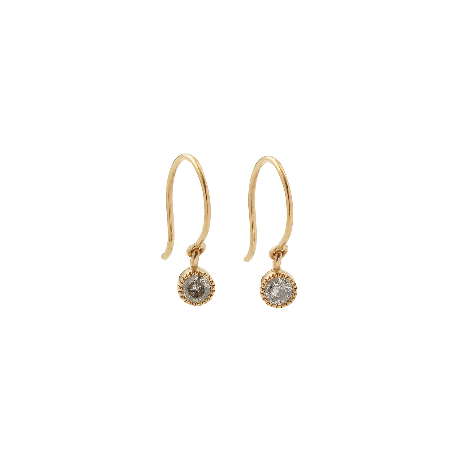 Pendant earrings Love M Diamonds Salt & Pepper