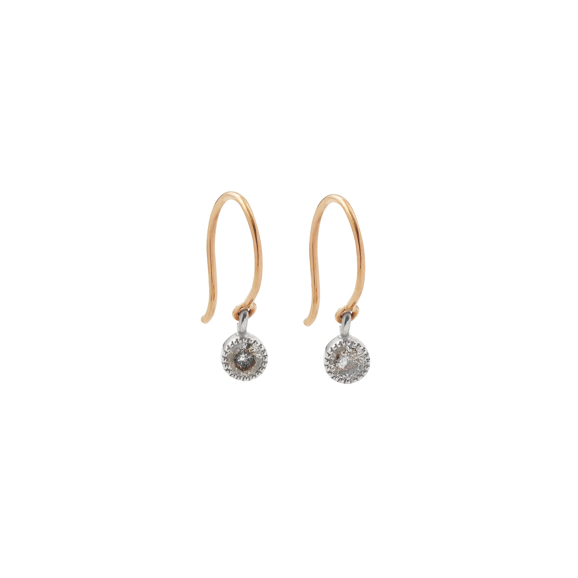 Pendant earrings Love M Diamonds Salt & Pepper