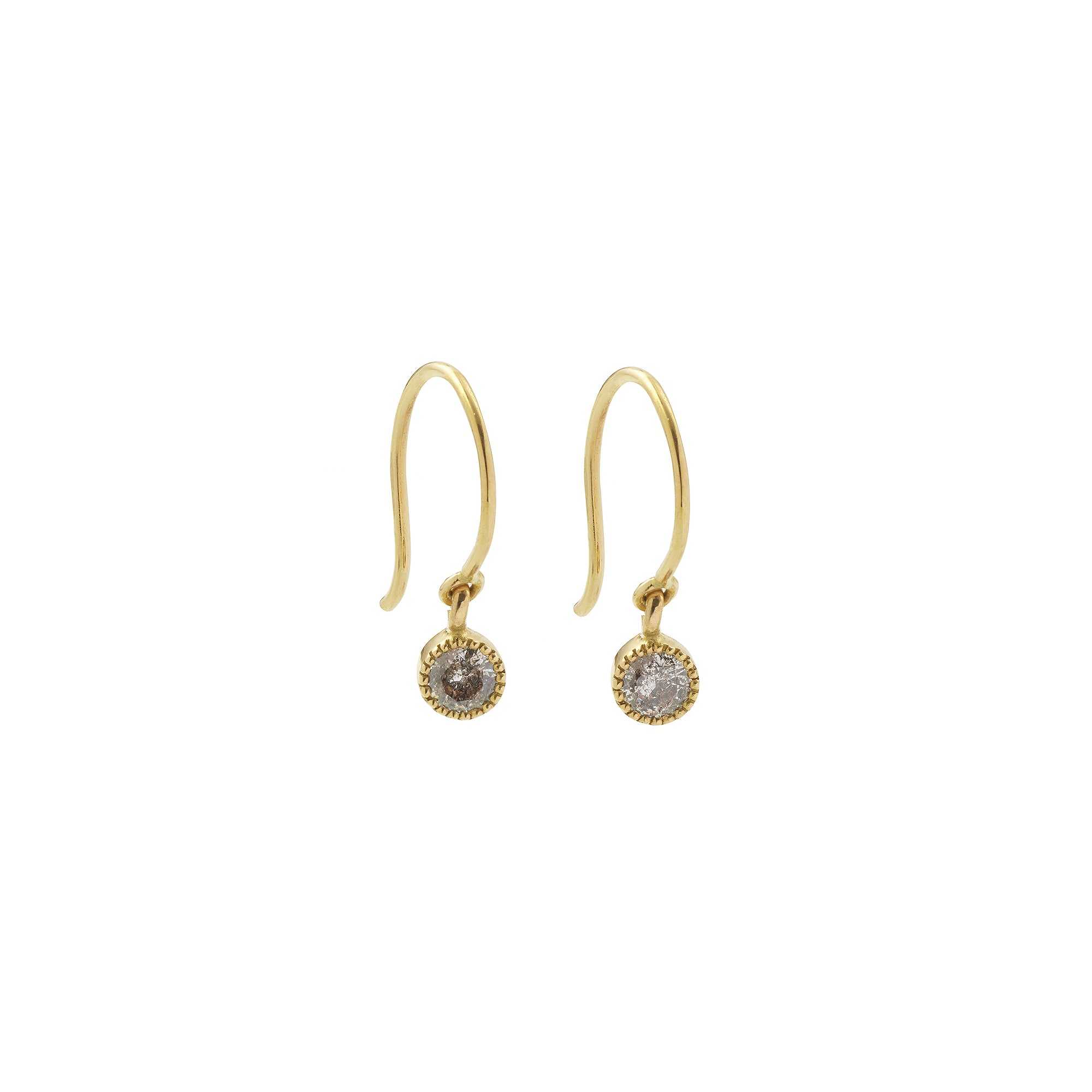 Pendant earrings Love M Diamonds Salt & Pepper