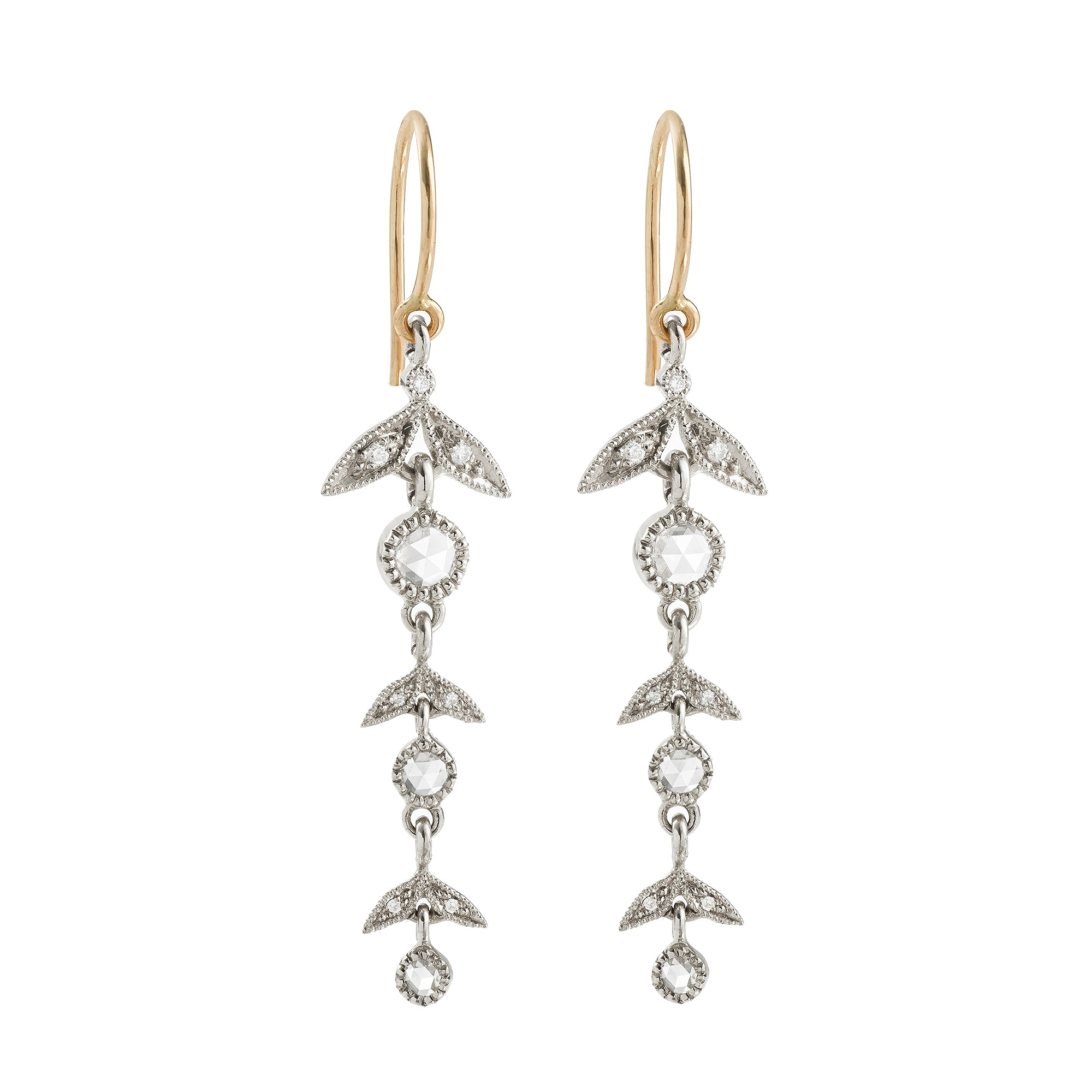 Pendant earrings Feuillage Long M