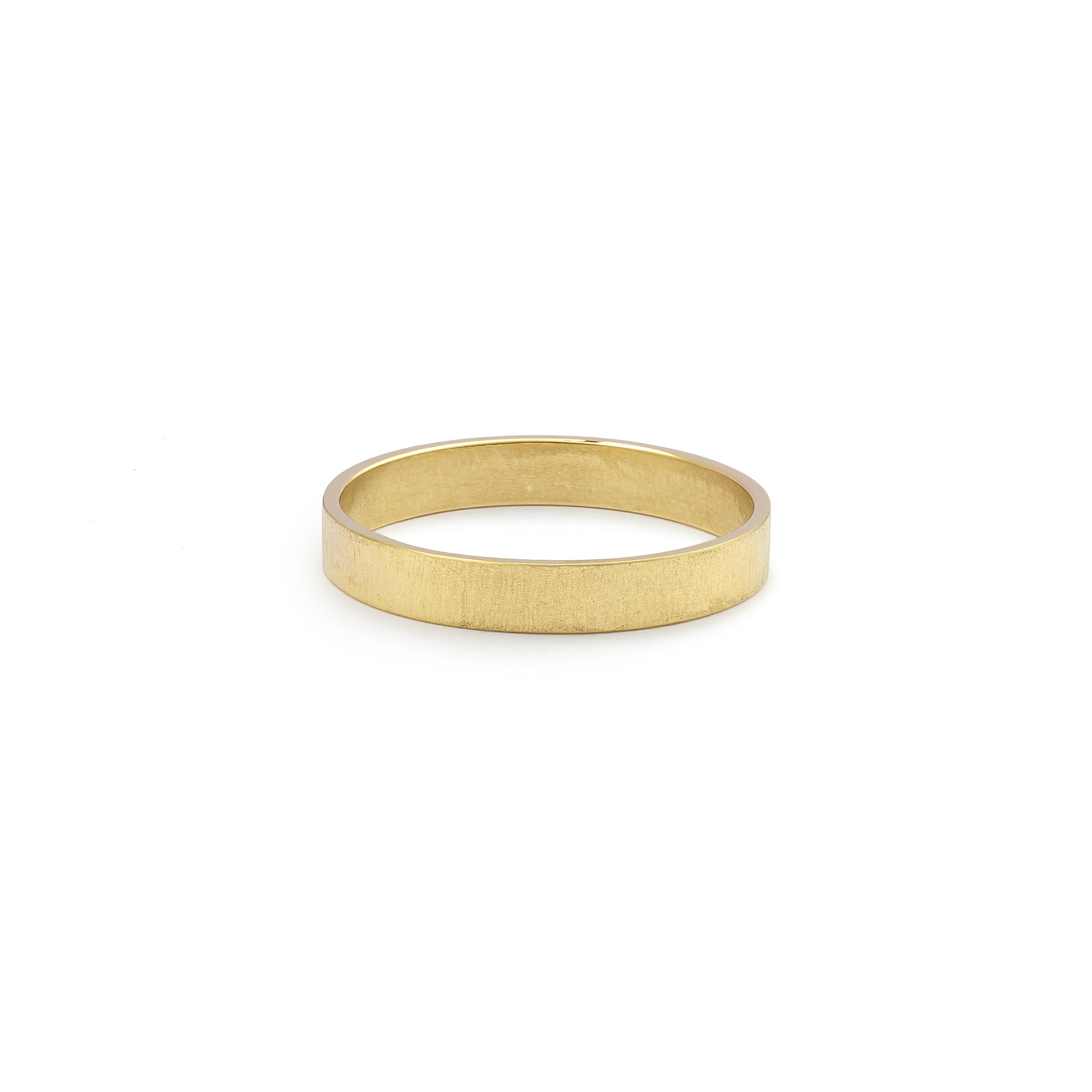 wedding band yellow gold Aki L for men, Myrtille Beck Paris