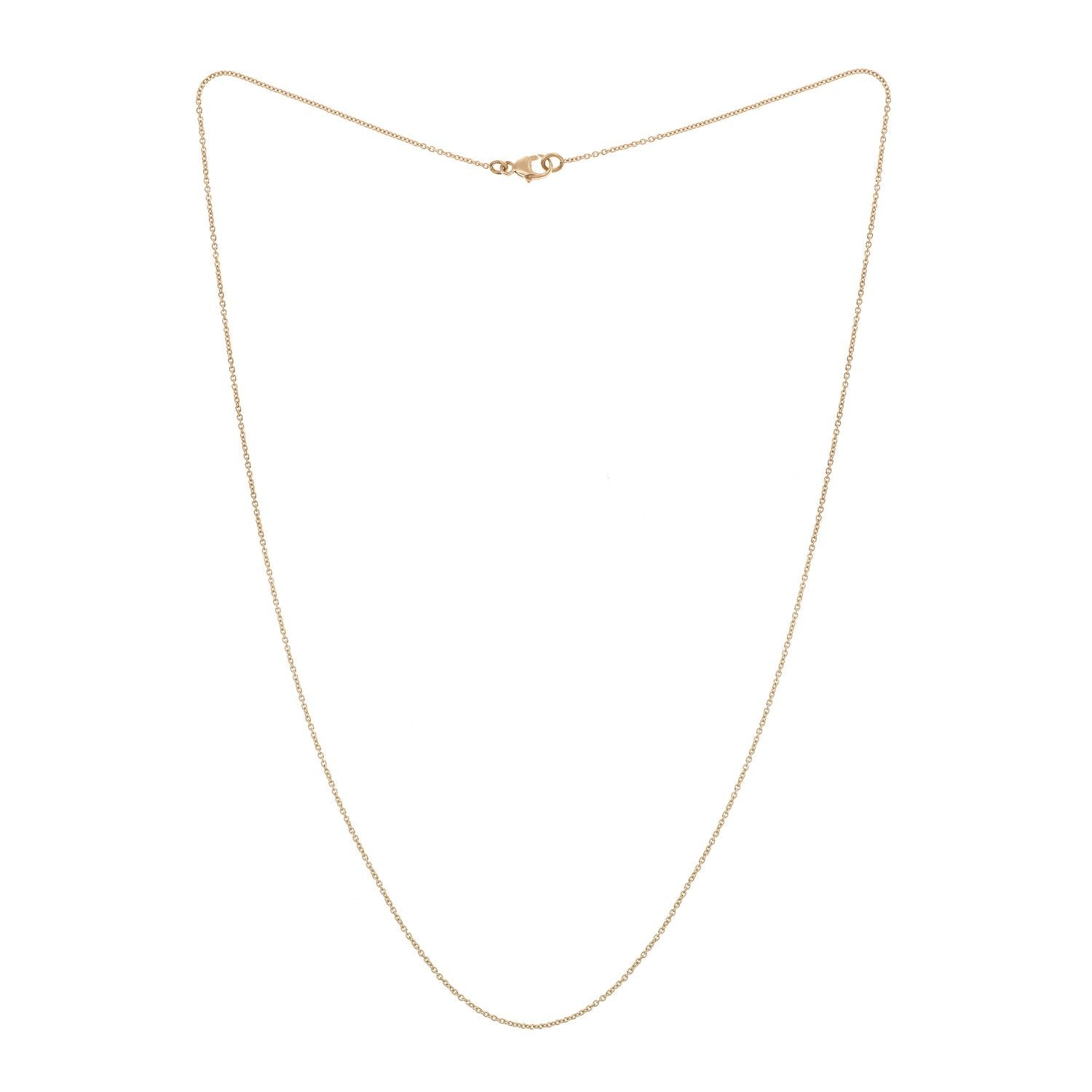 Fine chain rose gold 9/10e 49cm necklace artisanal chain - Paris Jewelry Designer Myrtille Beck