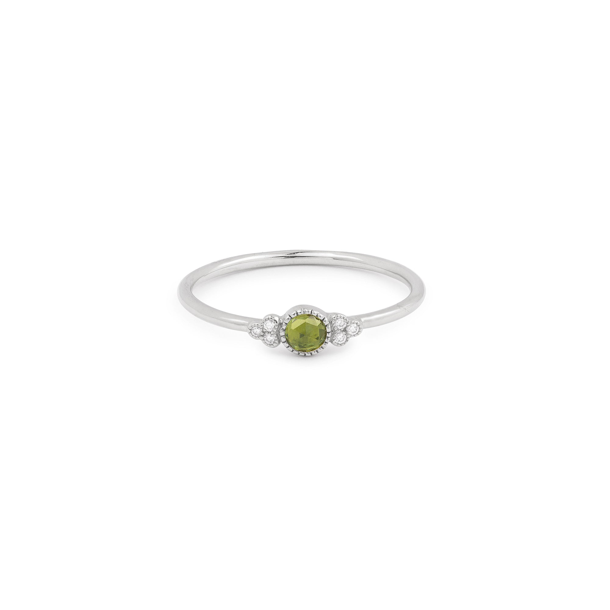 Ring Flora S Green Sapphire