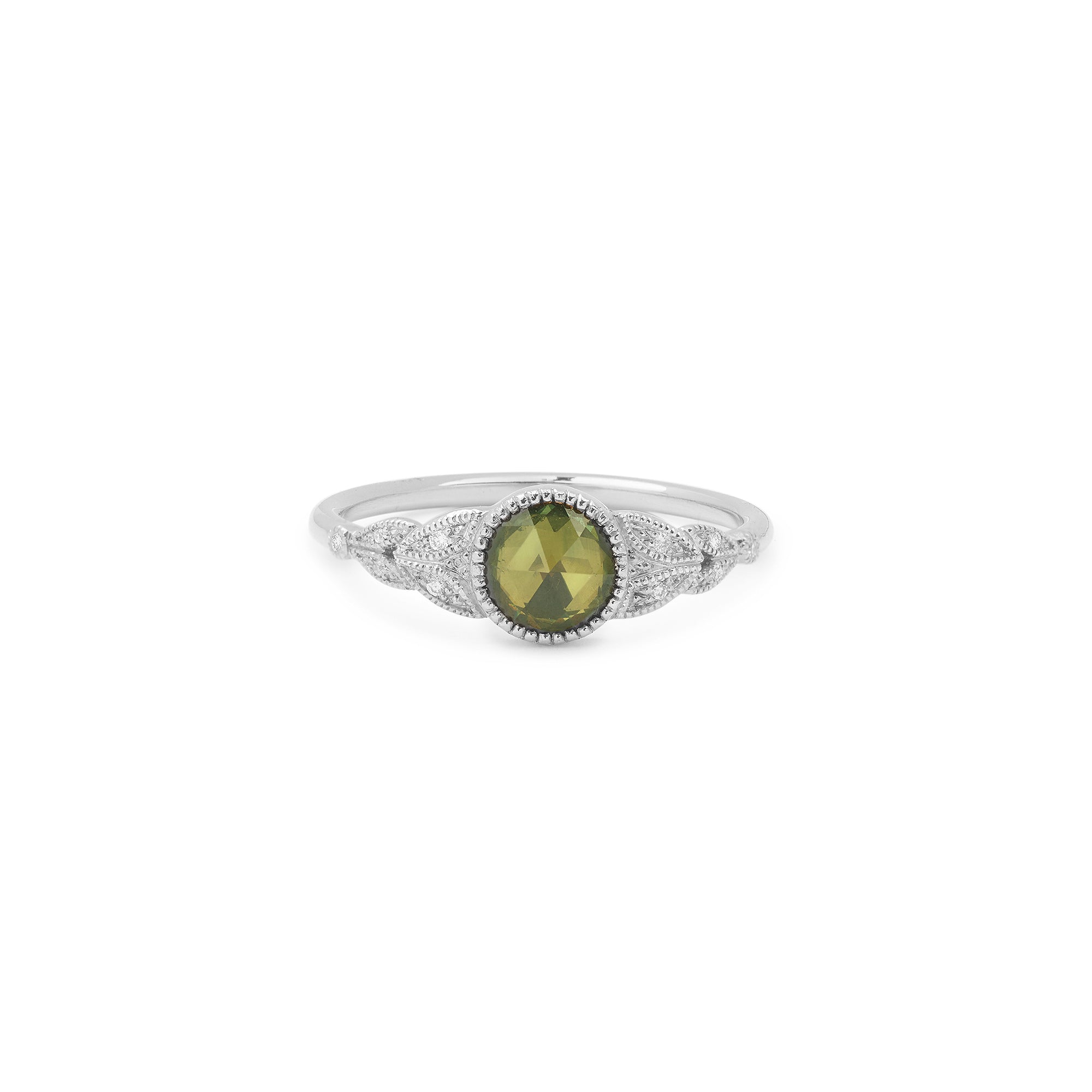 Ring Feuillage XL Green Sapphire