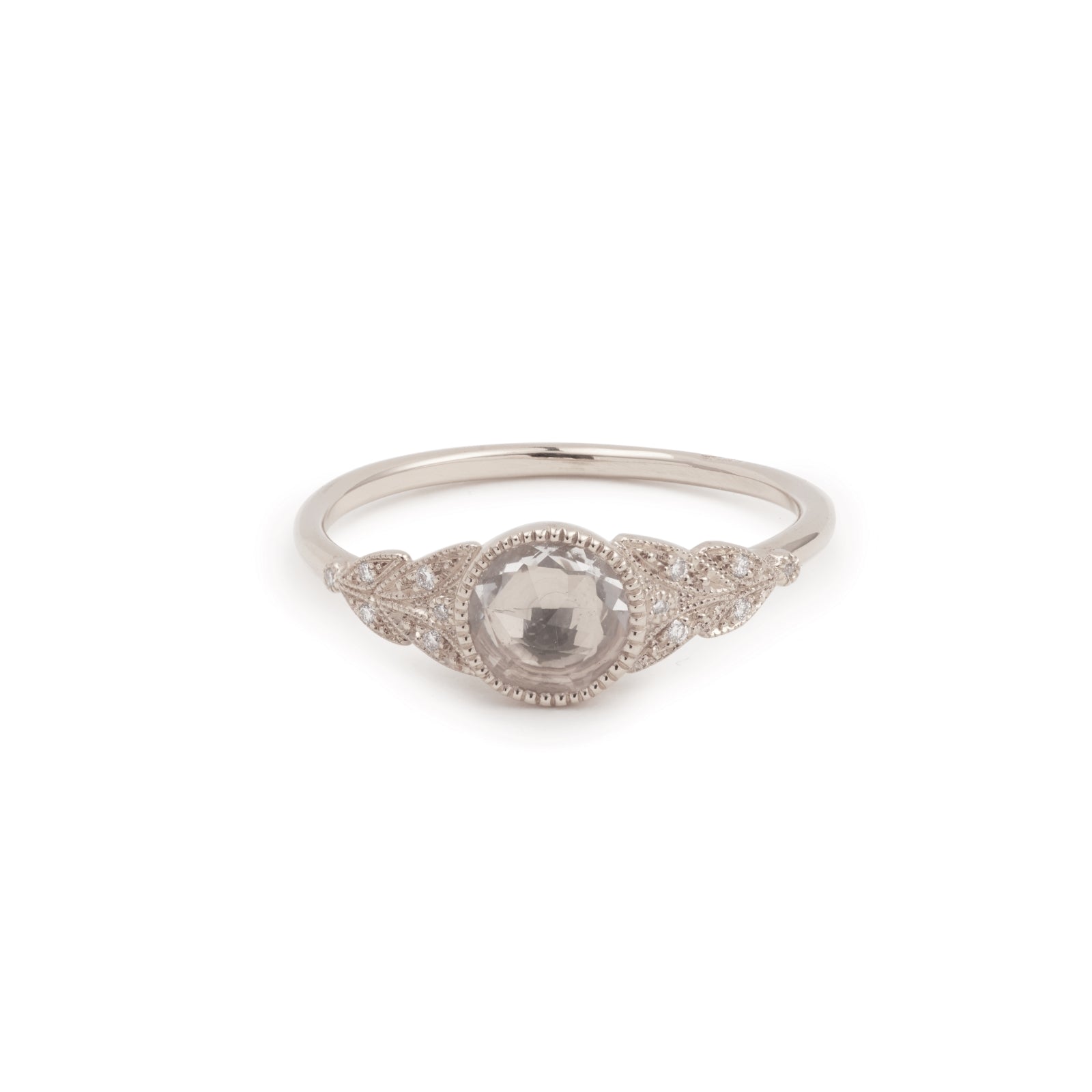 Ring Feuillage XL White Sapphire