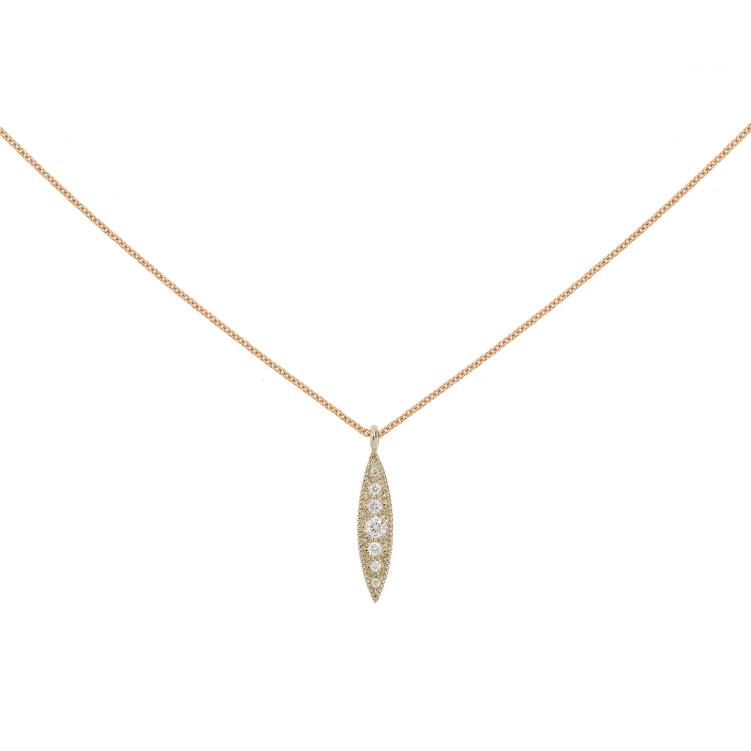 Necklace Allegria Navette XL, Myrtille Beck, Designer Jewelry, wedding jewelry, vintage jewelry