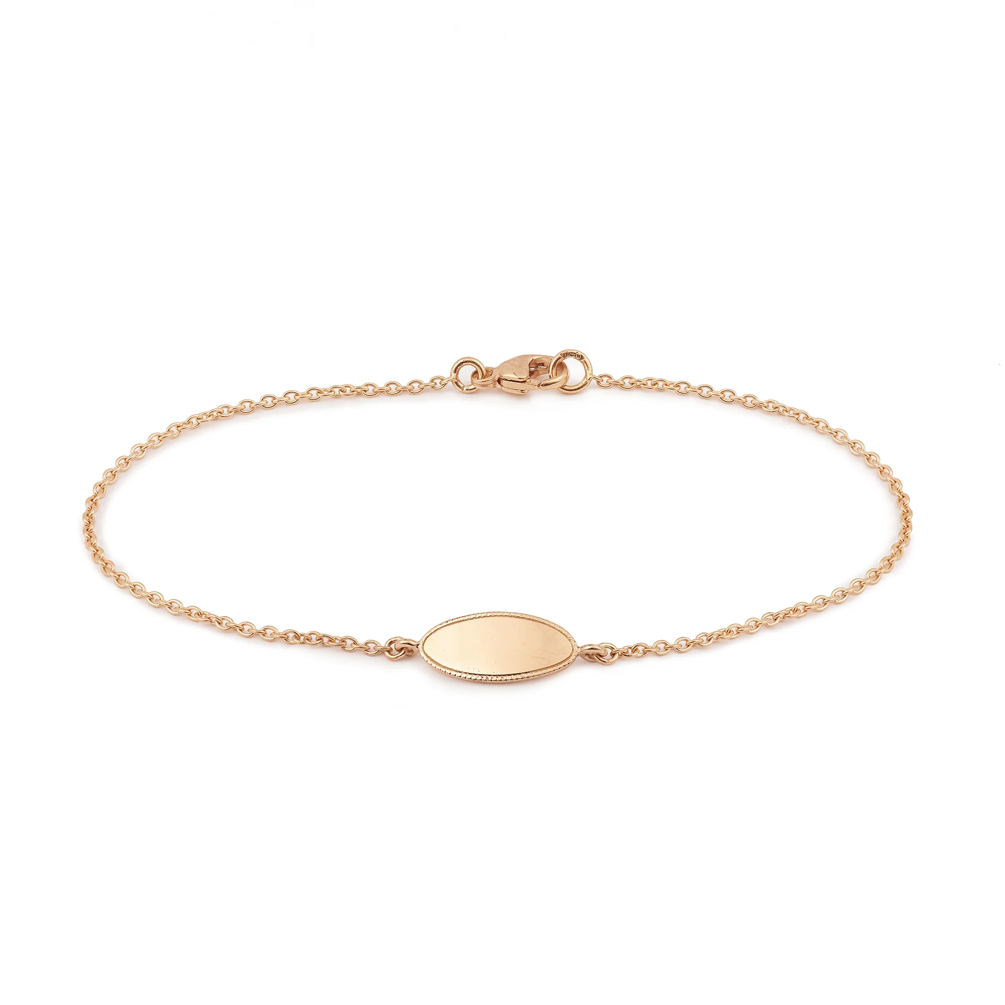 Gourmette Oval Milgrain