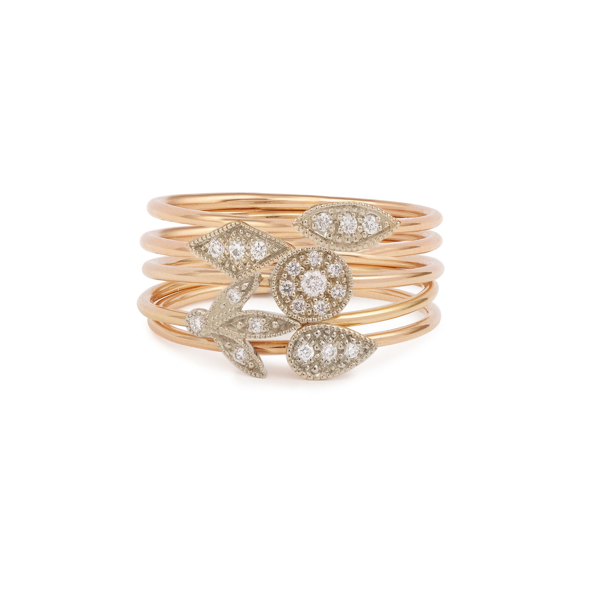 Allegria Rings - set of 5