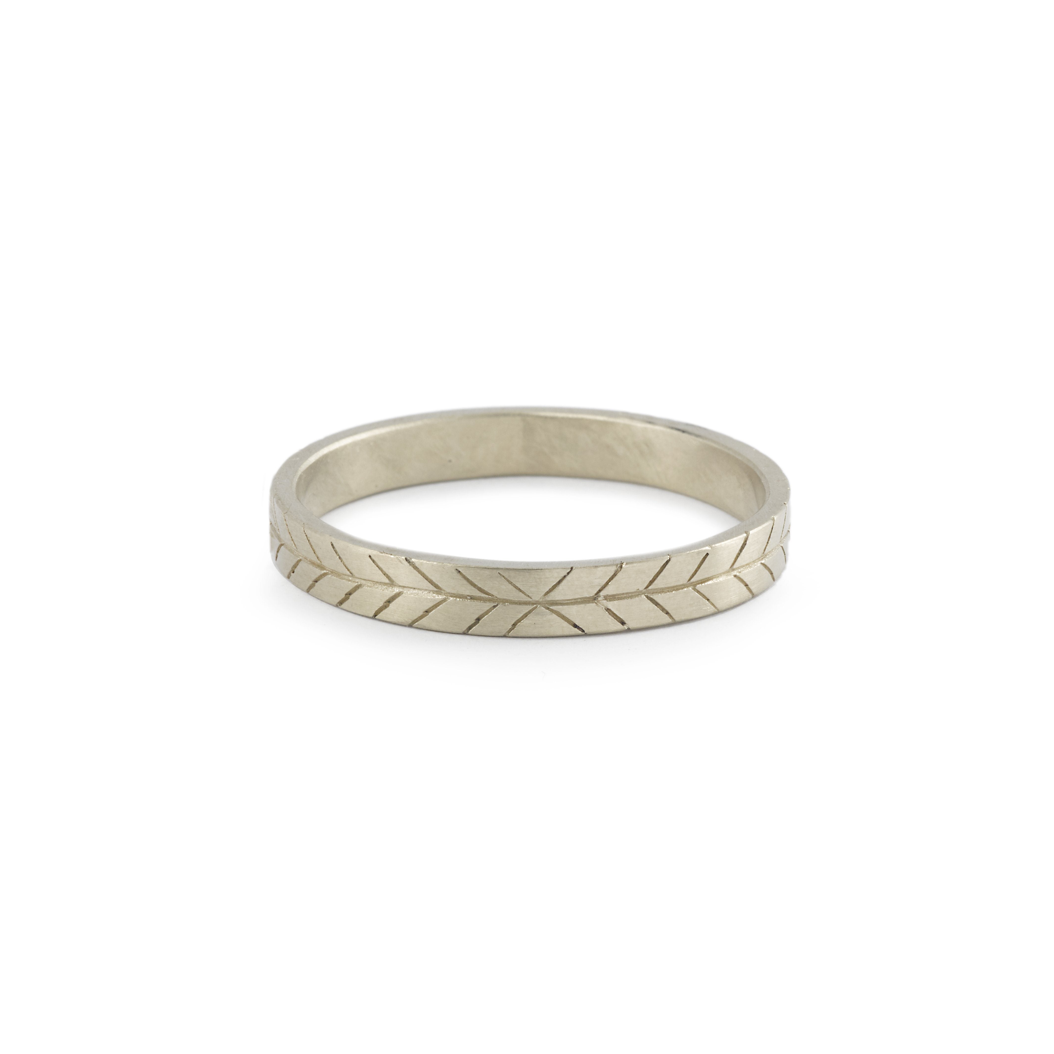 Ring - wedding bandCoop grey goldwedding bandtimeless