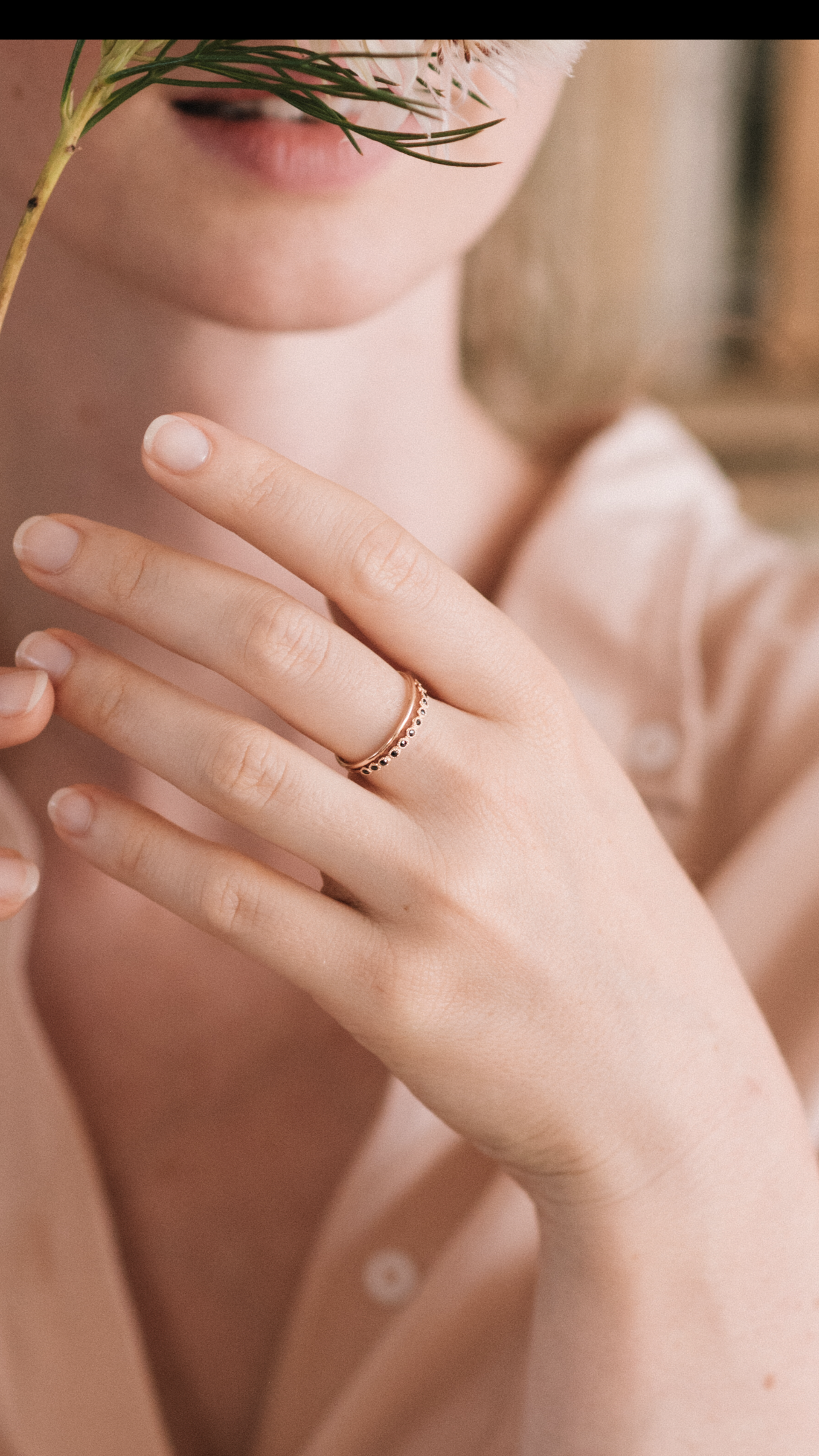 wedding band Céleste Black Diamonds