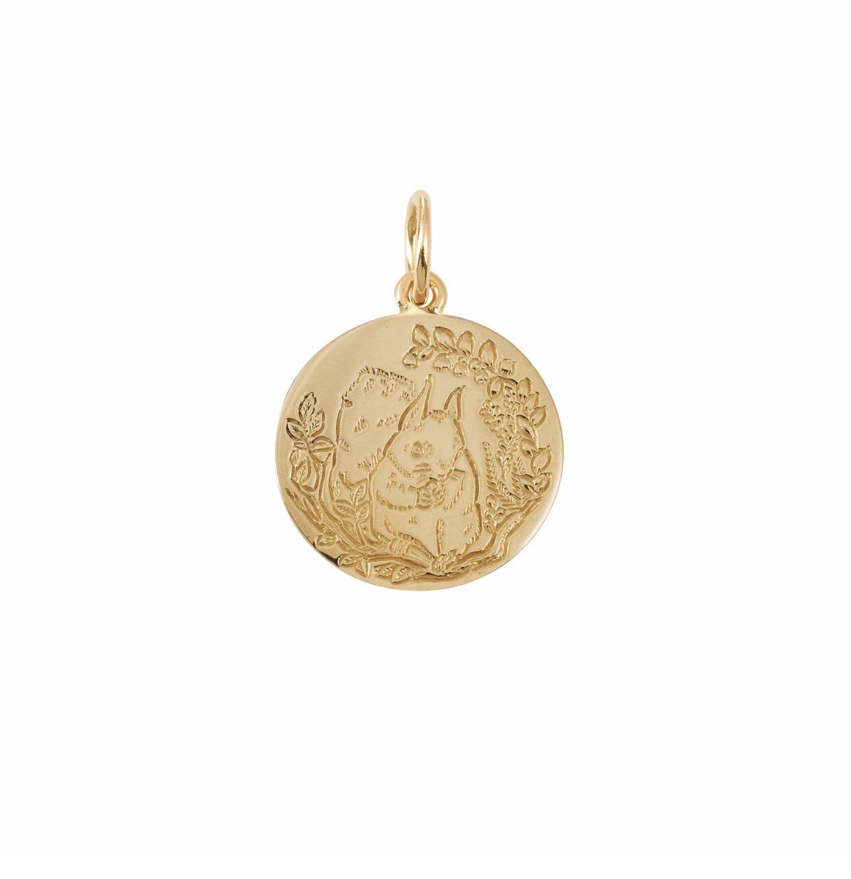 Medals - Squirrel Medal - 1,4cm, original baptismal medals, baptismal medal, gold medal creator, medals Myrtille BeckParis Marie de Beaucourt
