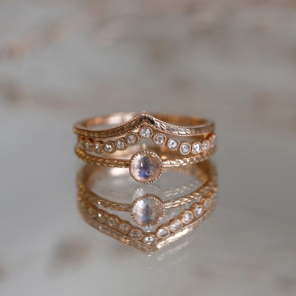 Bague Cybèle S Pierre de Lune